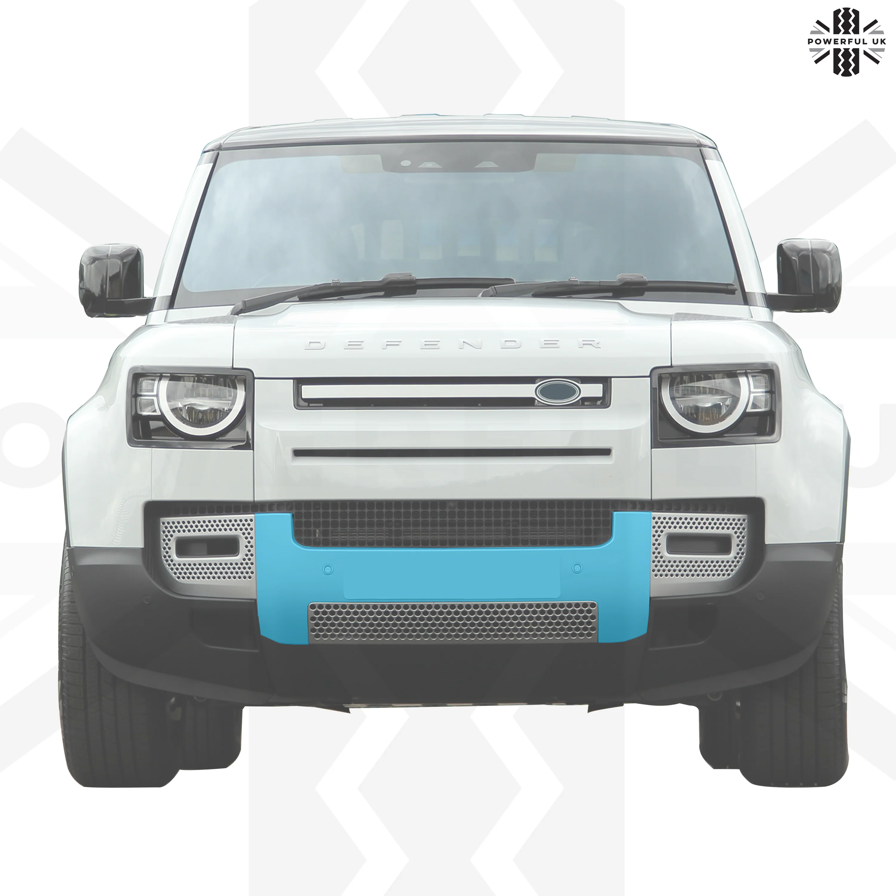 Front Bumper Lower Number Plate Panel for Land Rover Defender L663 - Primer - Image 4