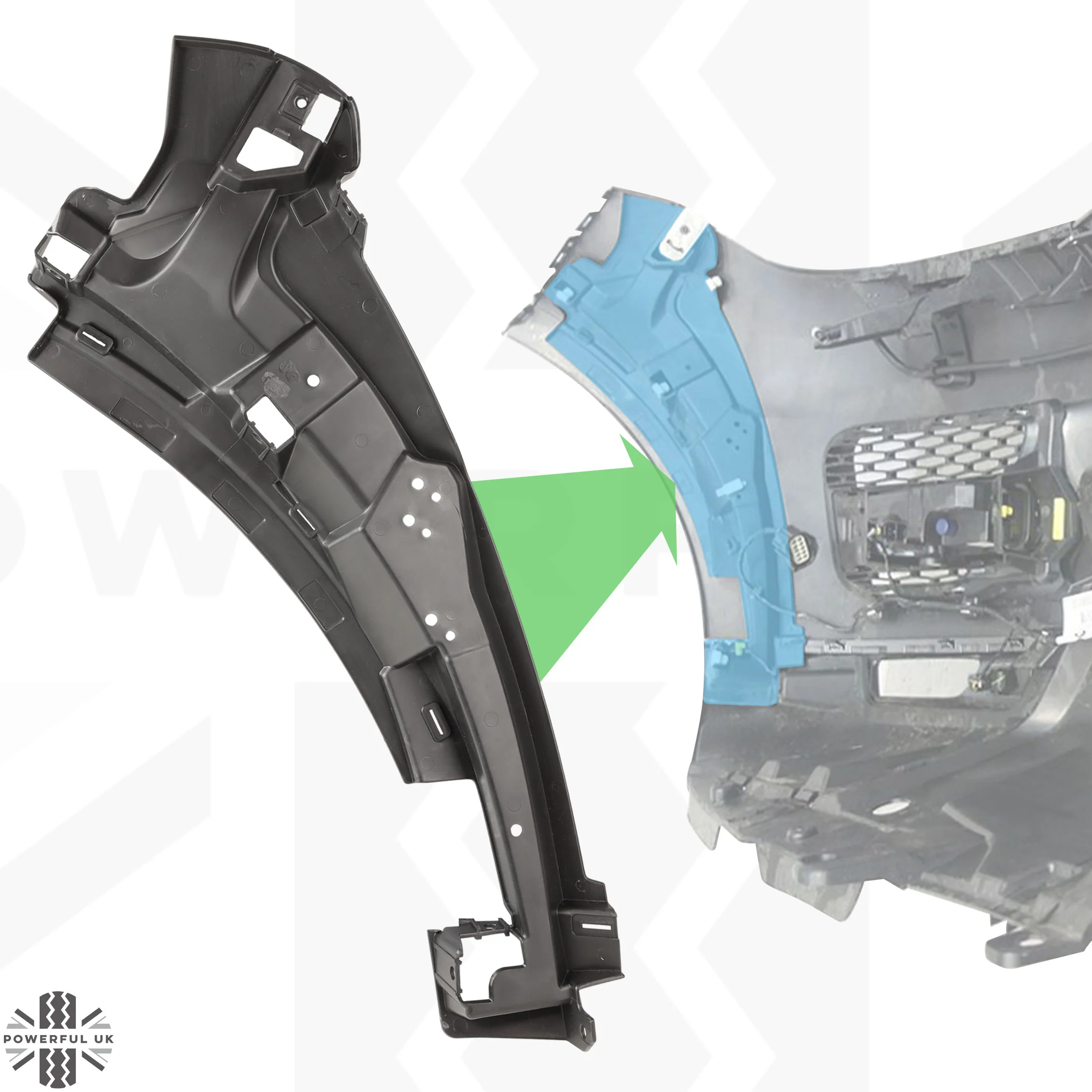 Front Bumper Mounting Bracket for Range Rover Sport L494 2014-17 - Left - Image 3