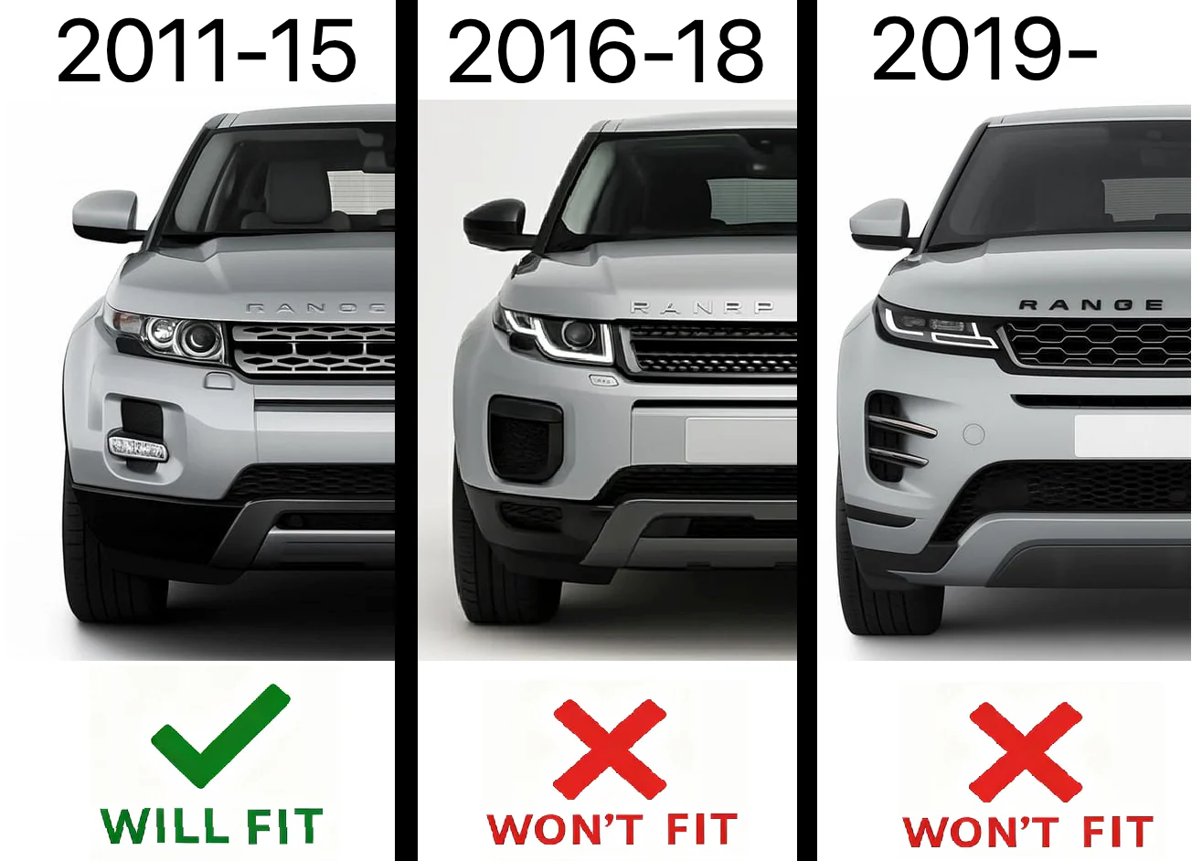 Front Bumper Tow Eye Cover for Range Rover Evoque L538 - Pure/Prestige - Silver - Image 6