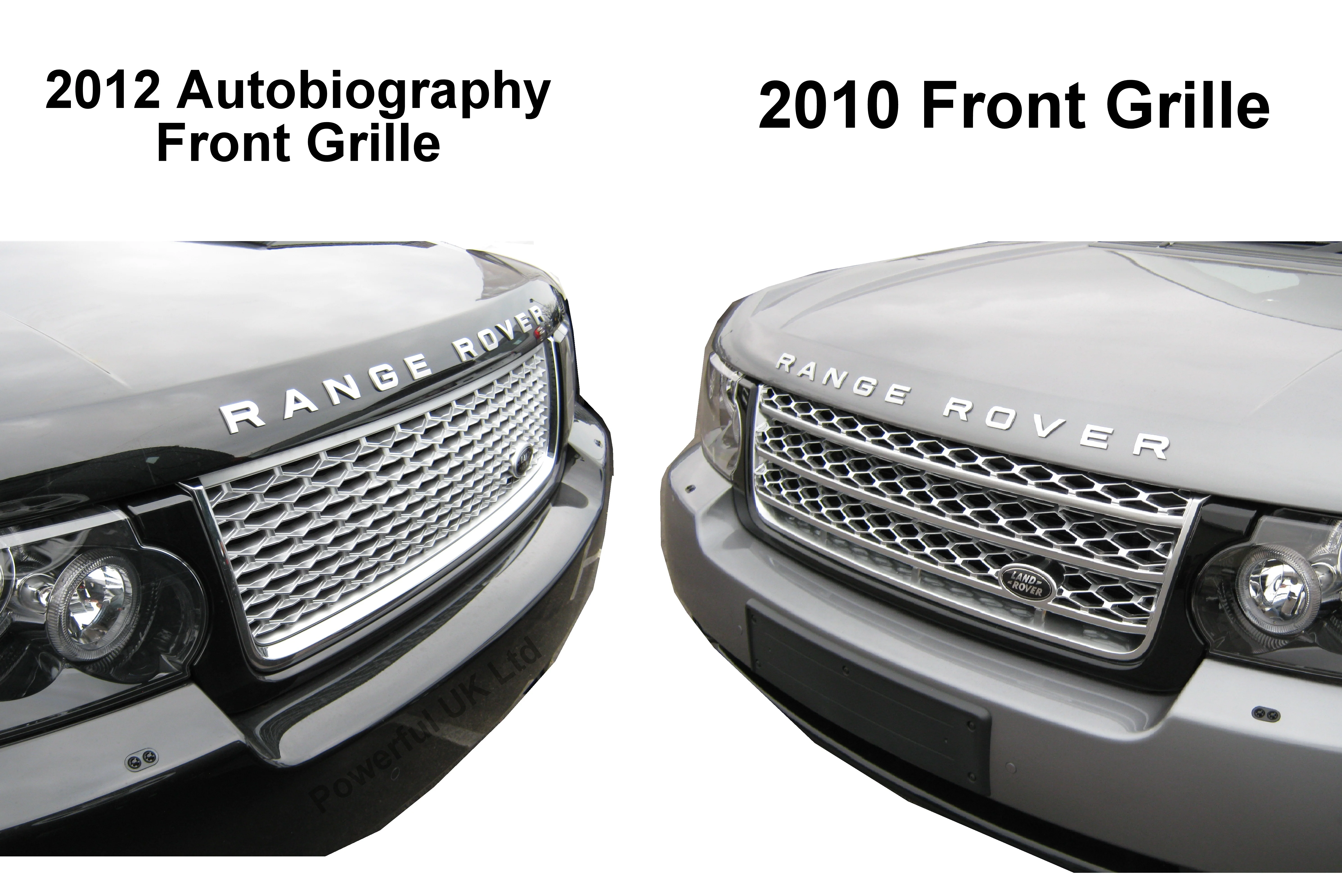 Front Grille - Black/Chrome/Black for Range Rover L322 Autobiography - Image 4