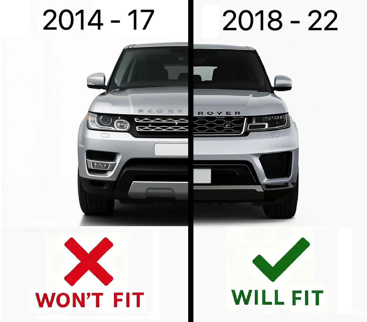 Black Front LED Fog Light for Range Rover Sport 2018 - RH - Image 7