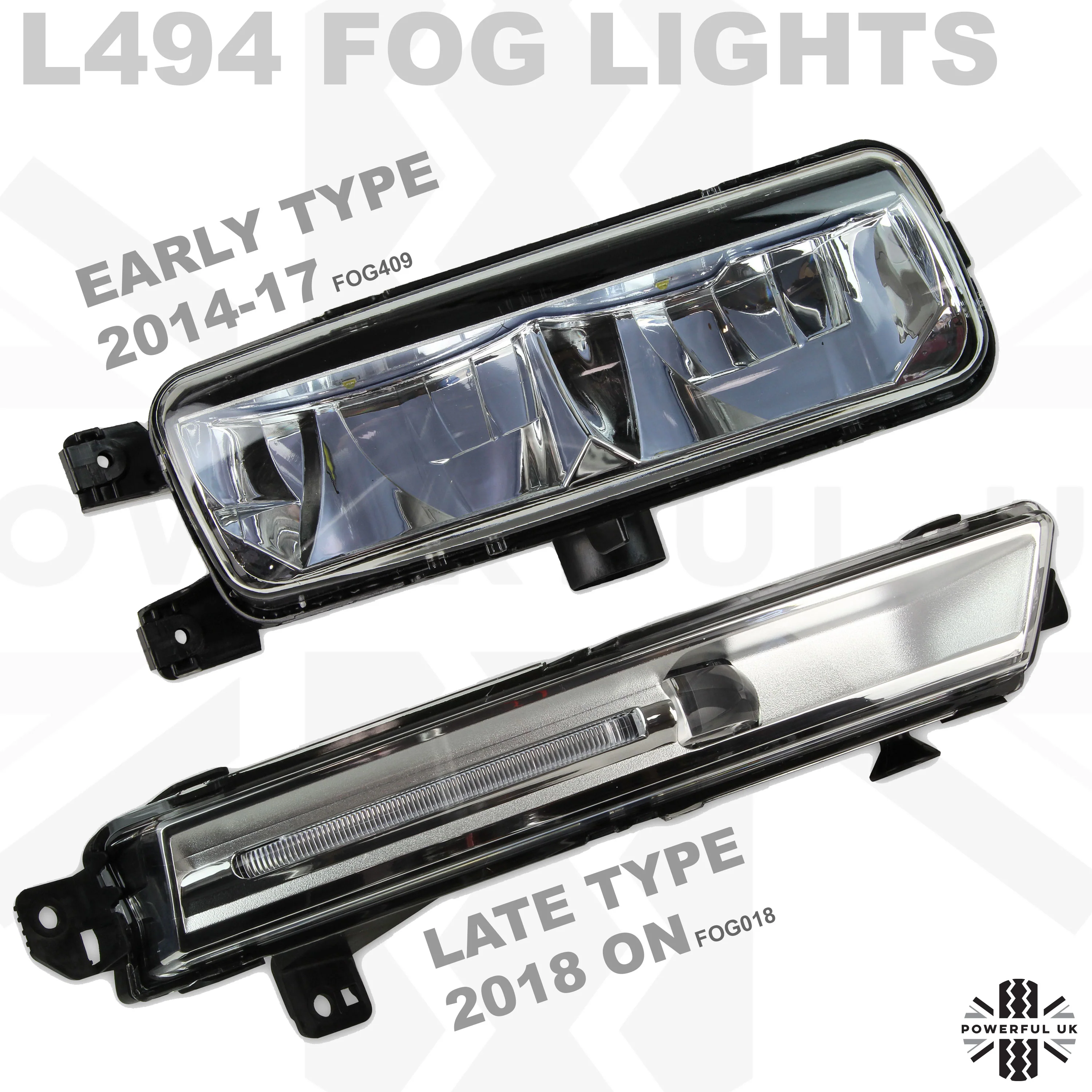 Silver Front LED Fog Light for Range Rover Sport 2018 - PAIR - Image 6