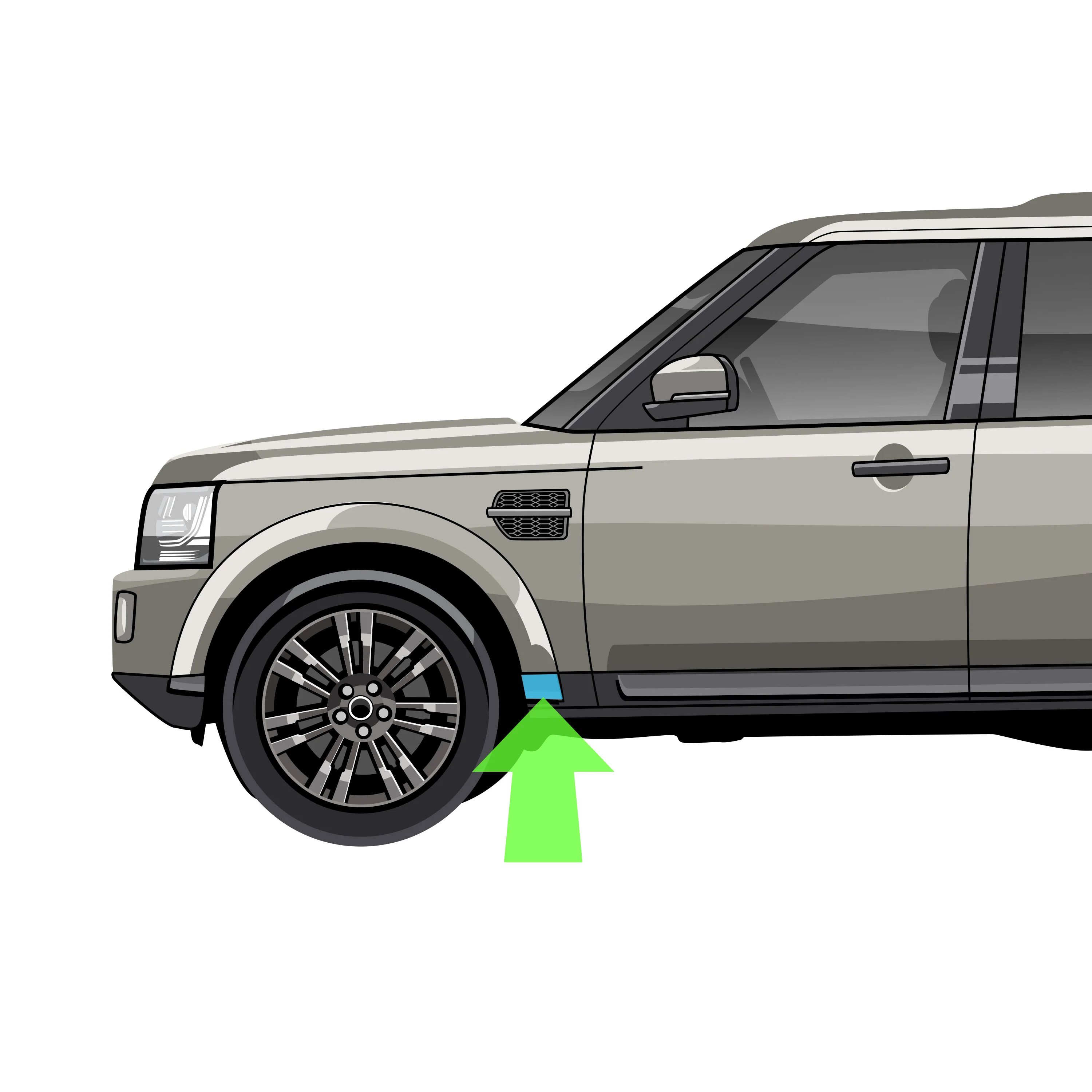 Front Left Wheel Arch End Cap 'Back End' for Land Rover Discovery 4 - Image 2