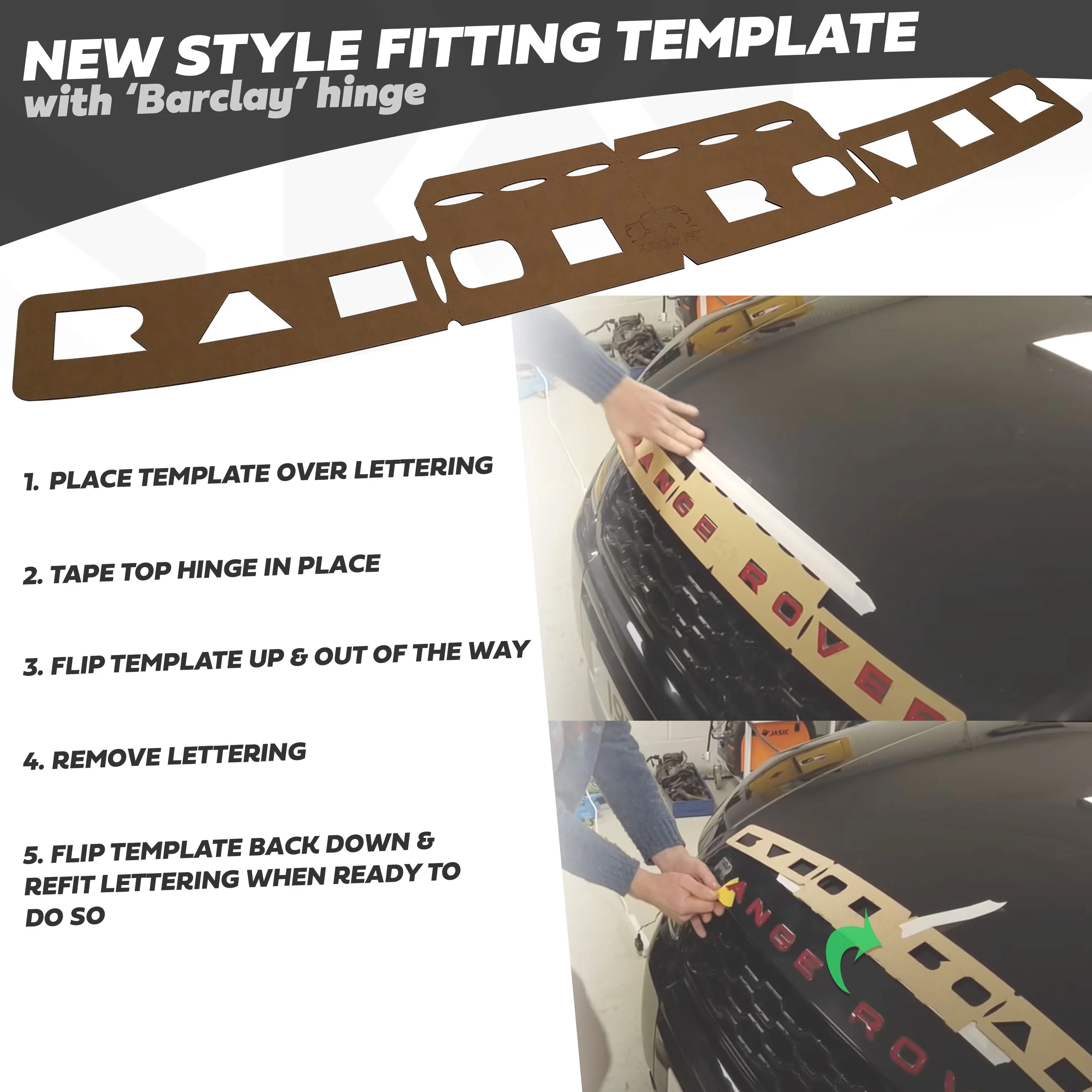 Front Lettering Template for Range Rover Evoque (2011-19) - Image 4