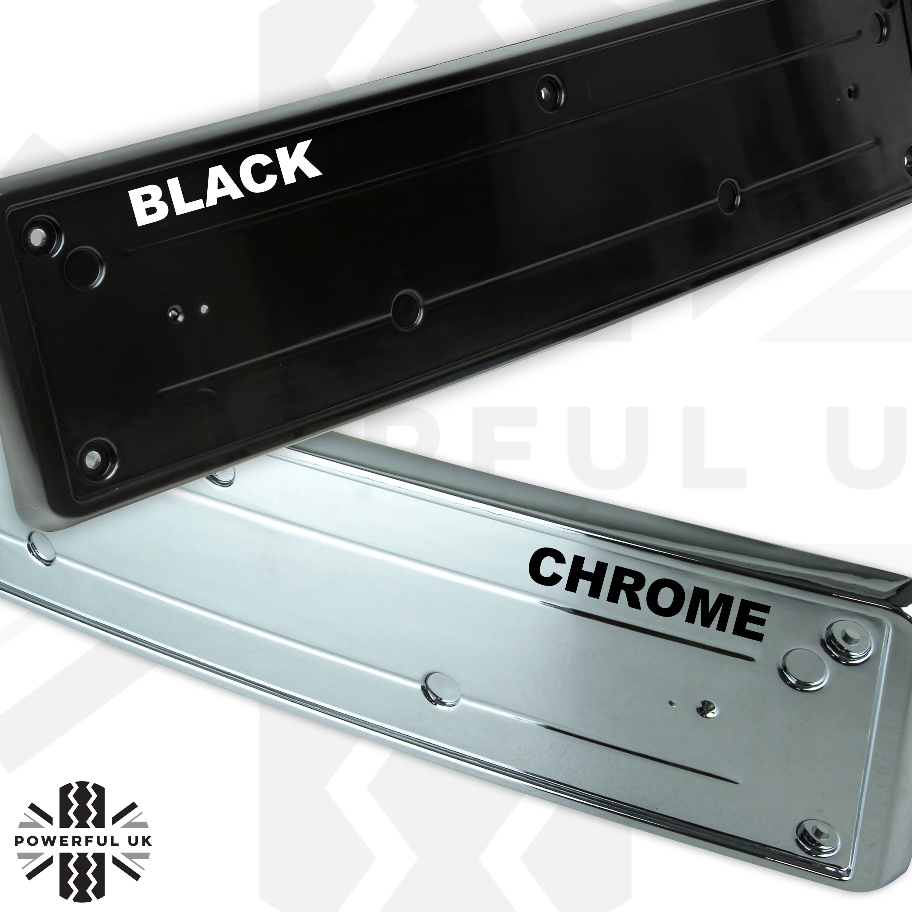 Front Number Plate Plinth - Black - for Range Rover Evoque - Image 4