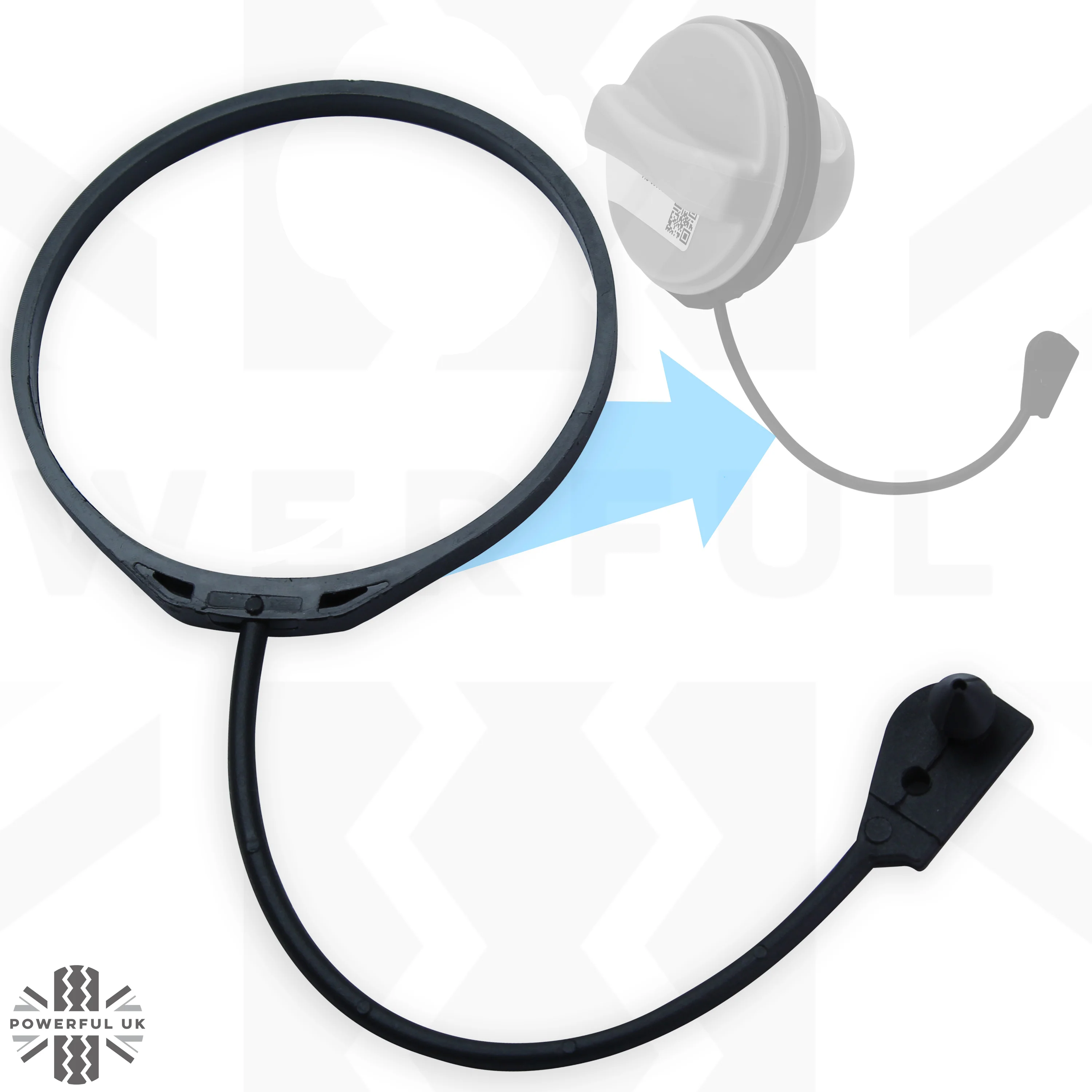 Fuel Filler Cap Replacement Tether Strap - for Jaguar XJ (2010+) - Image 7