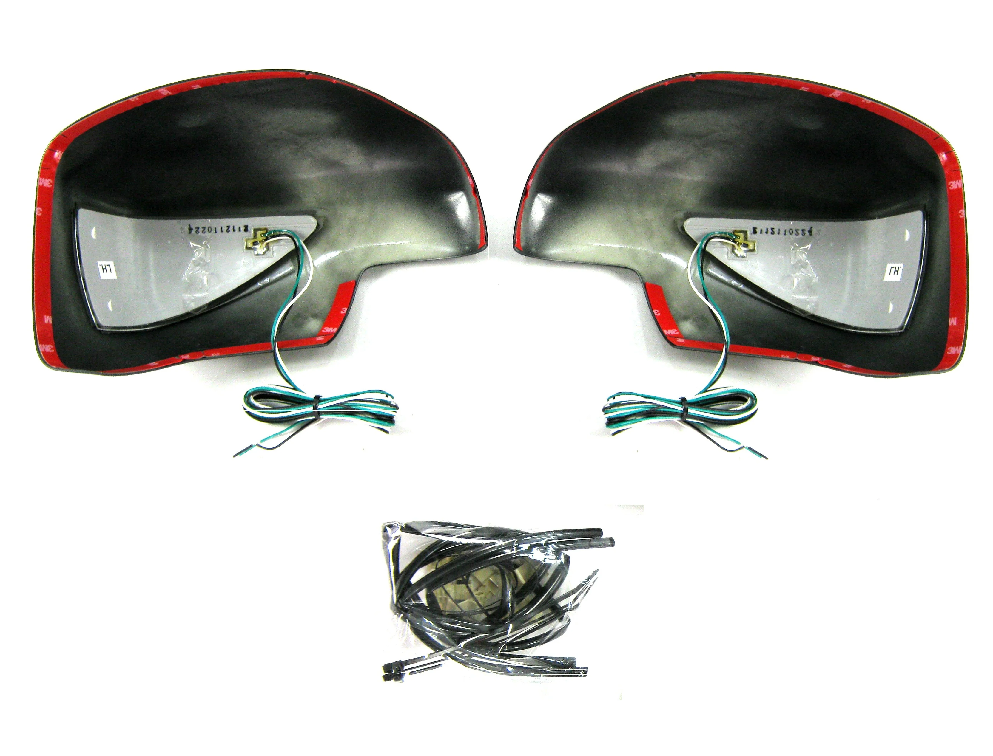 Full Mirror Covers With LED for Range Rover L322 (05-09 Mirrors) - Gloss Black - Image 3