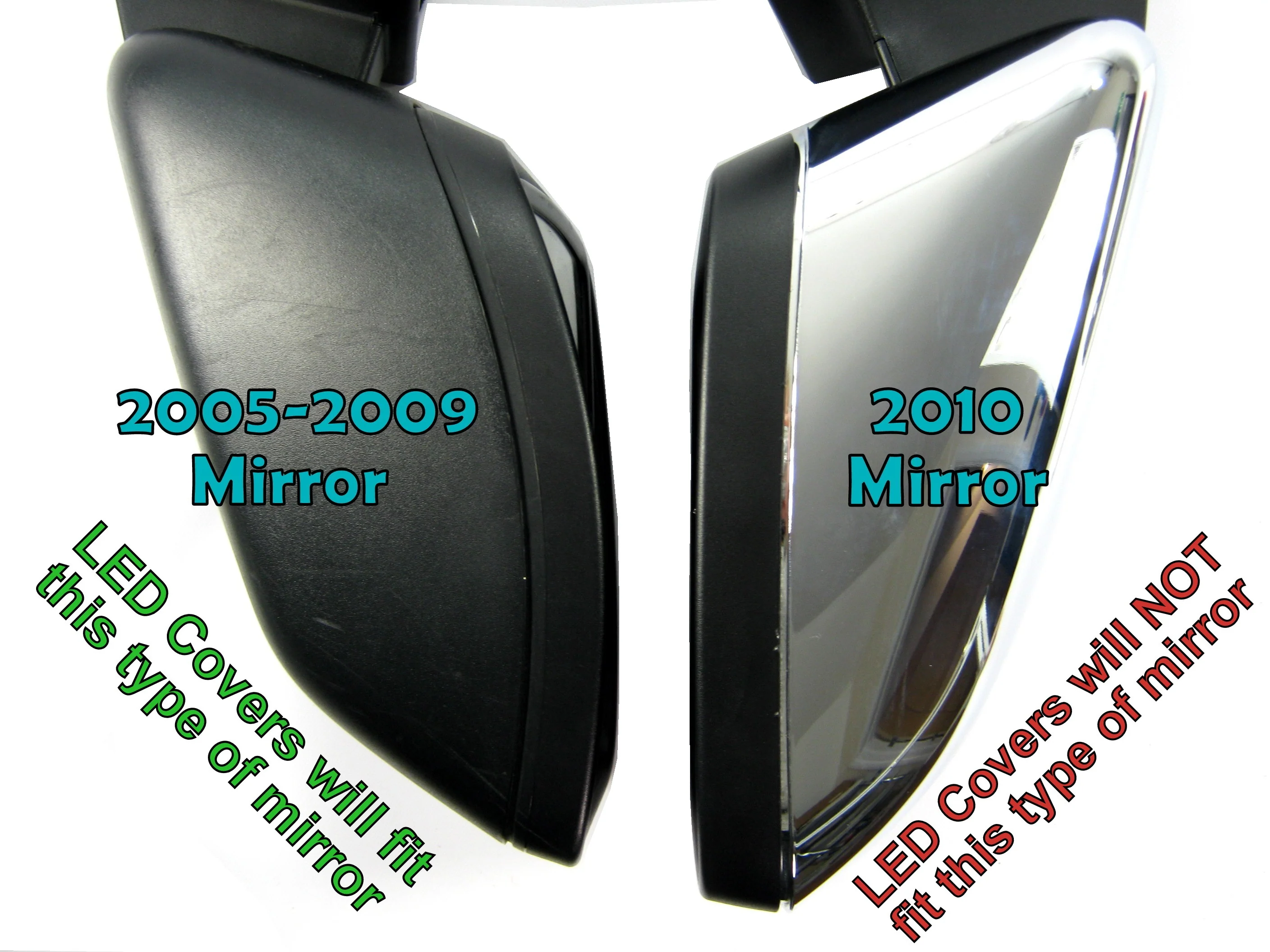 Full Mirror Covers With LED for Range Rover L322 (05-09 Mirrors) - Gloss Black - Image 7