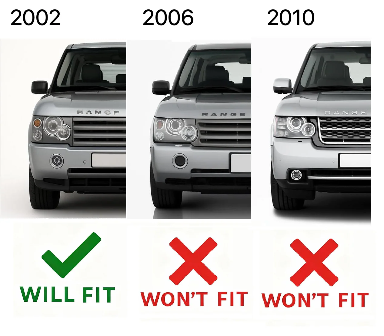 Gear Selector Replacement Surround Sticker - Black - for Range Rover L322 - Image 3