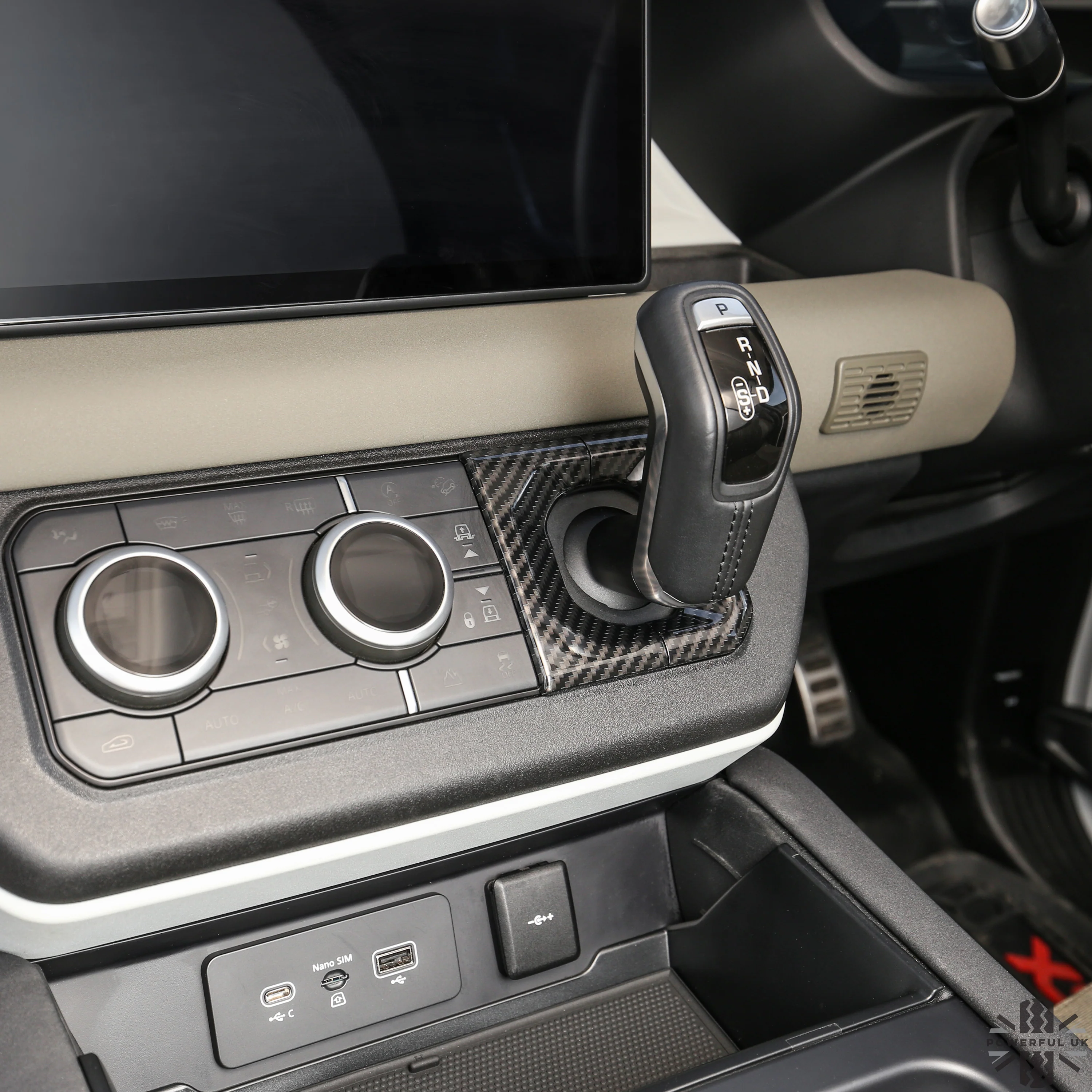 Gear Selector Surround Trim - Carbon Fibre - for Land Rover Defender L663 - Image 3