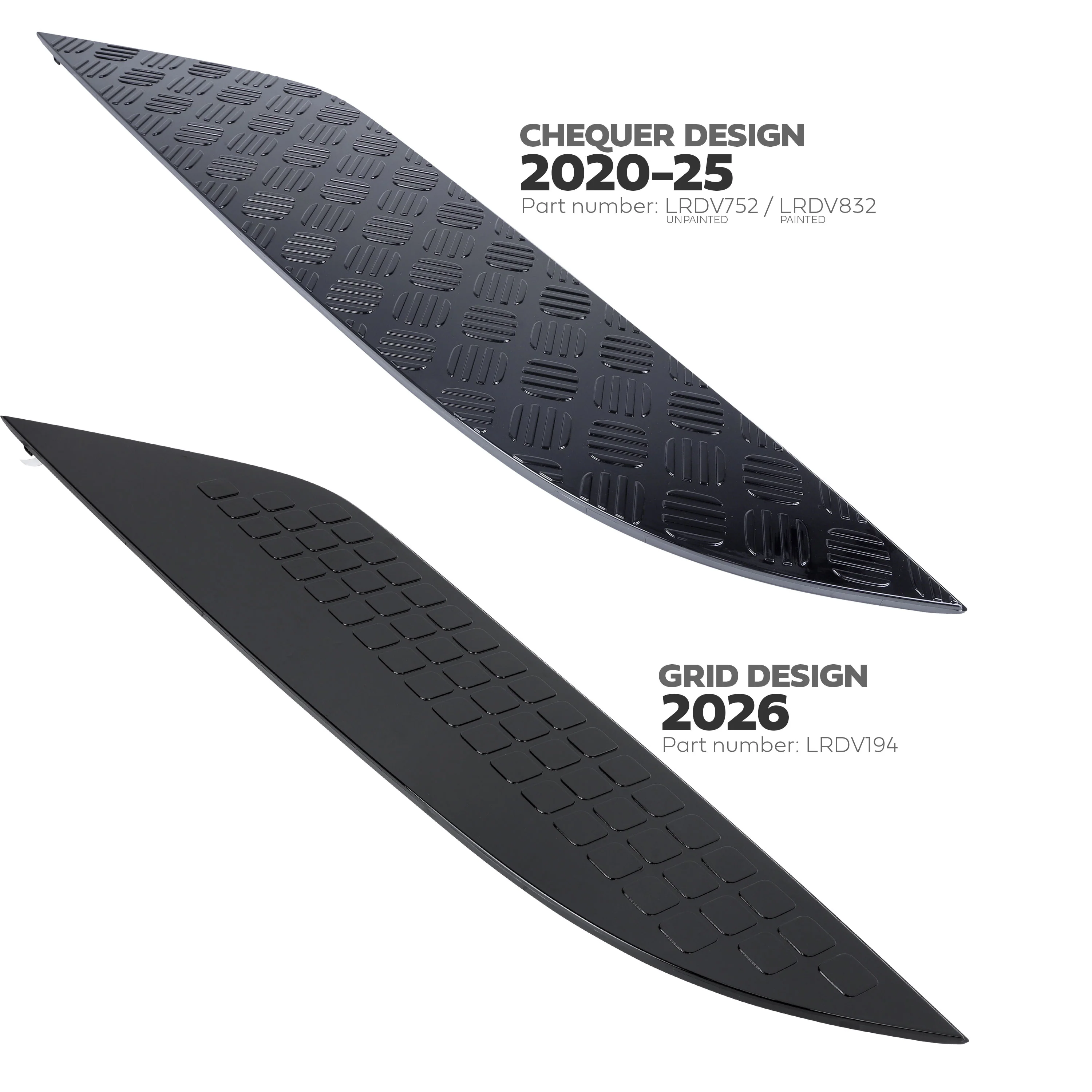 Genuine 2026MY Bonnet Trim for Land Rover Defender L663 - Gloss Black - Right - Image 8