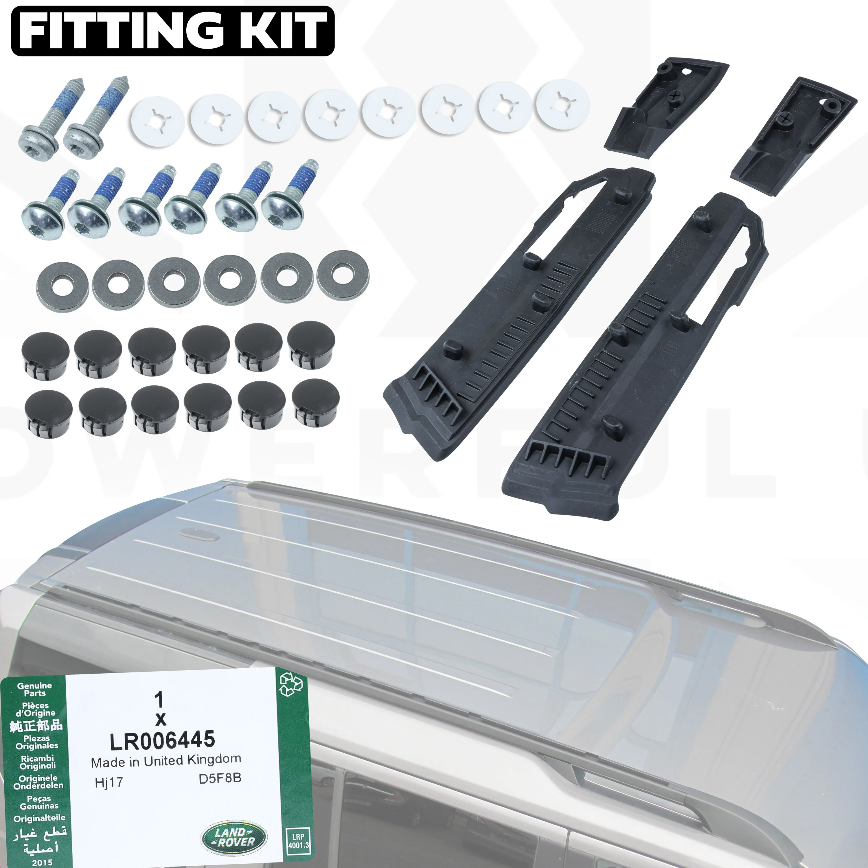 Genuine Fitting Kit for Extended Roof Rails for Land Rover Discovery 3/4