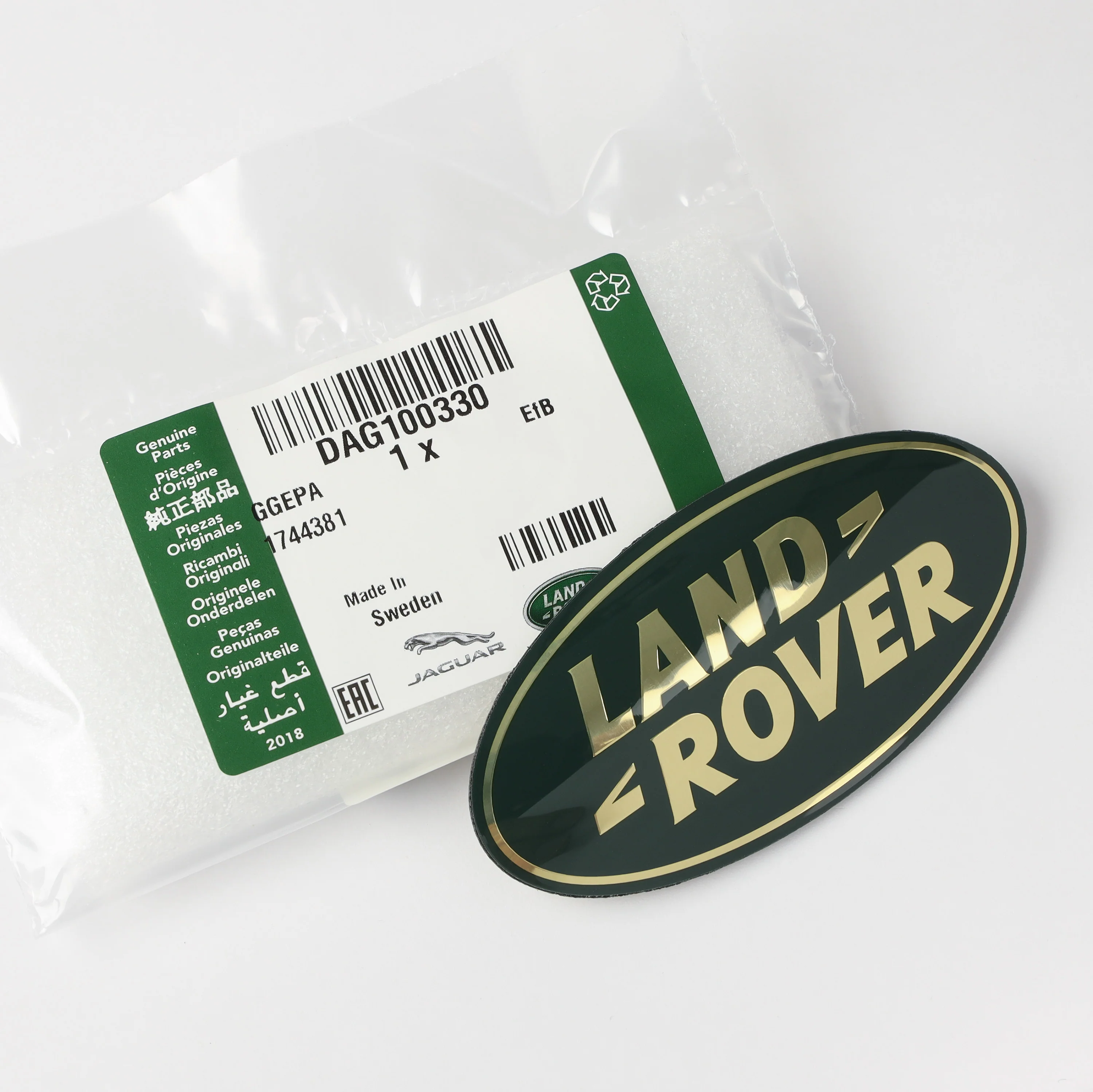 Genuine Front Grille Badge - Green & Gold - for Land Rover Freelander 1 - Image 2