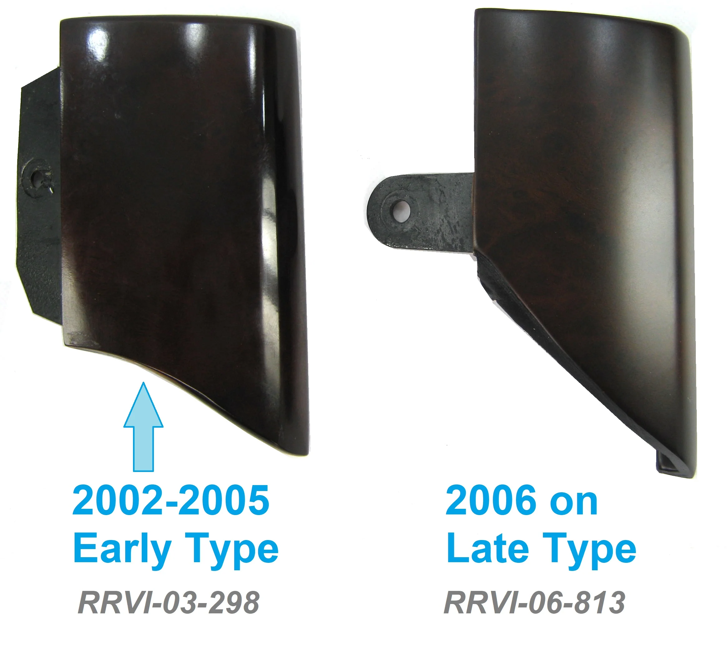 Genuine Interior Screen Surround in Cherry Wood for Range Rover L322 2002-05 - Right Side - Image 5