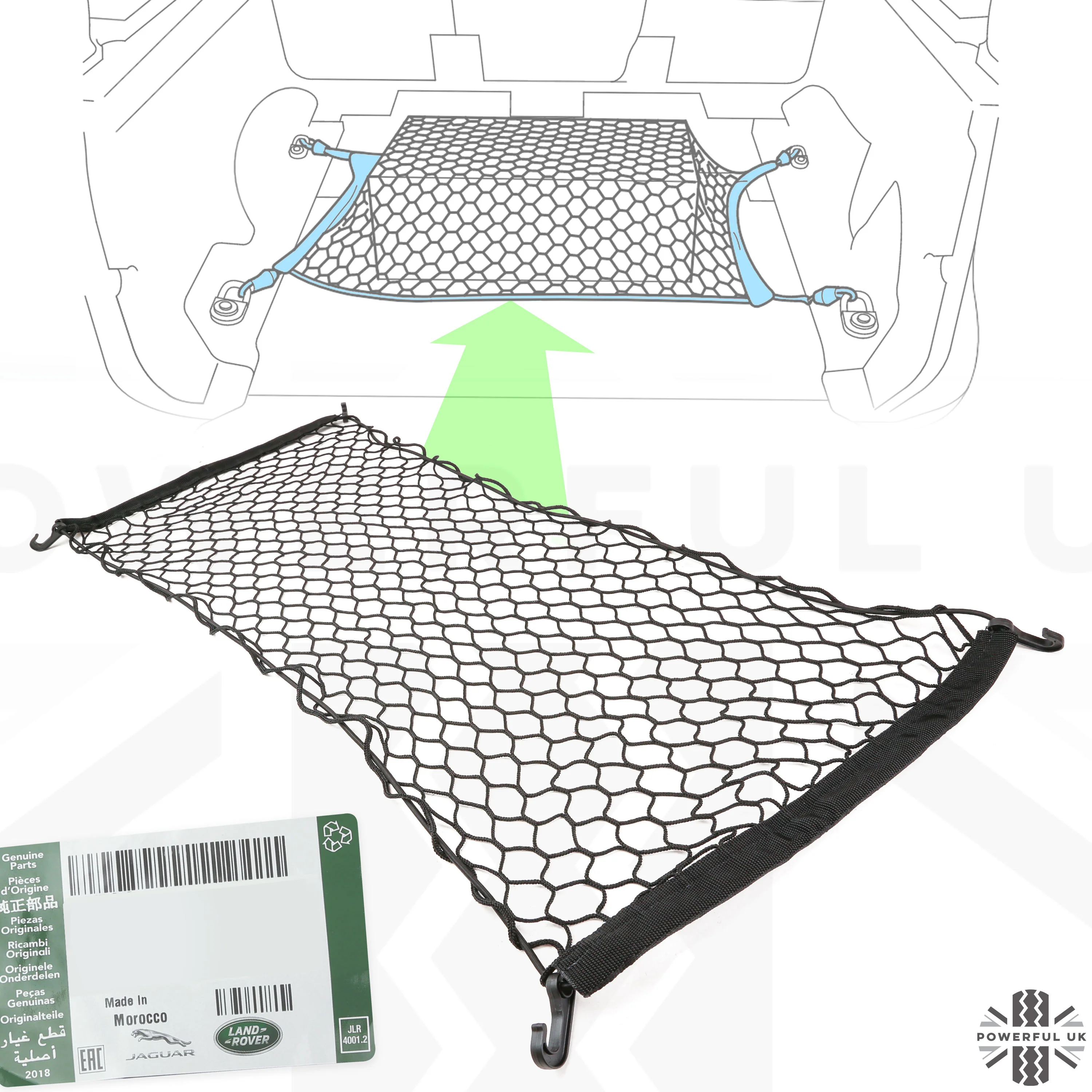 Genuine Loadspace Cargo Net for Land Rover Defender L663