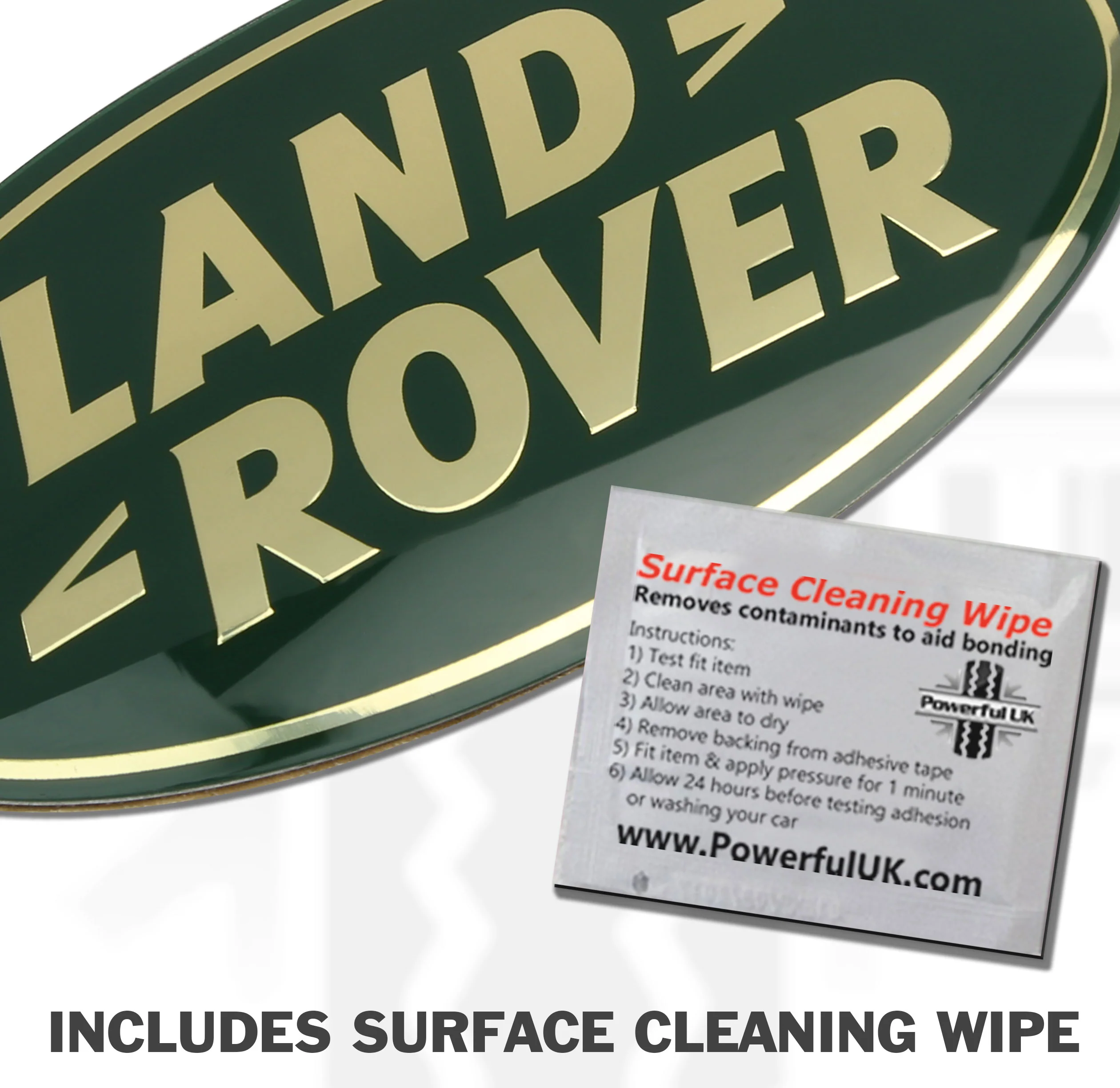 Genuine Rear Door Badge - Green & Gold - for Land Rover Freelander 1 - Image 3