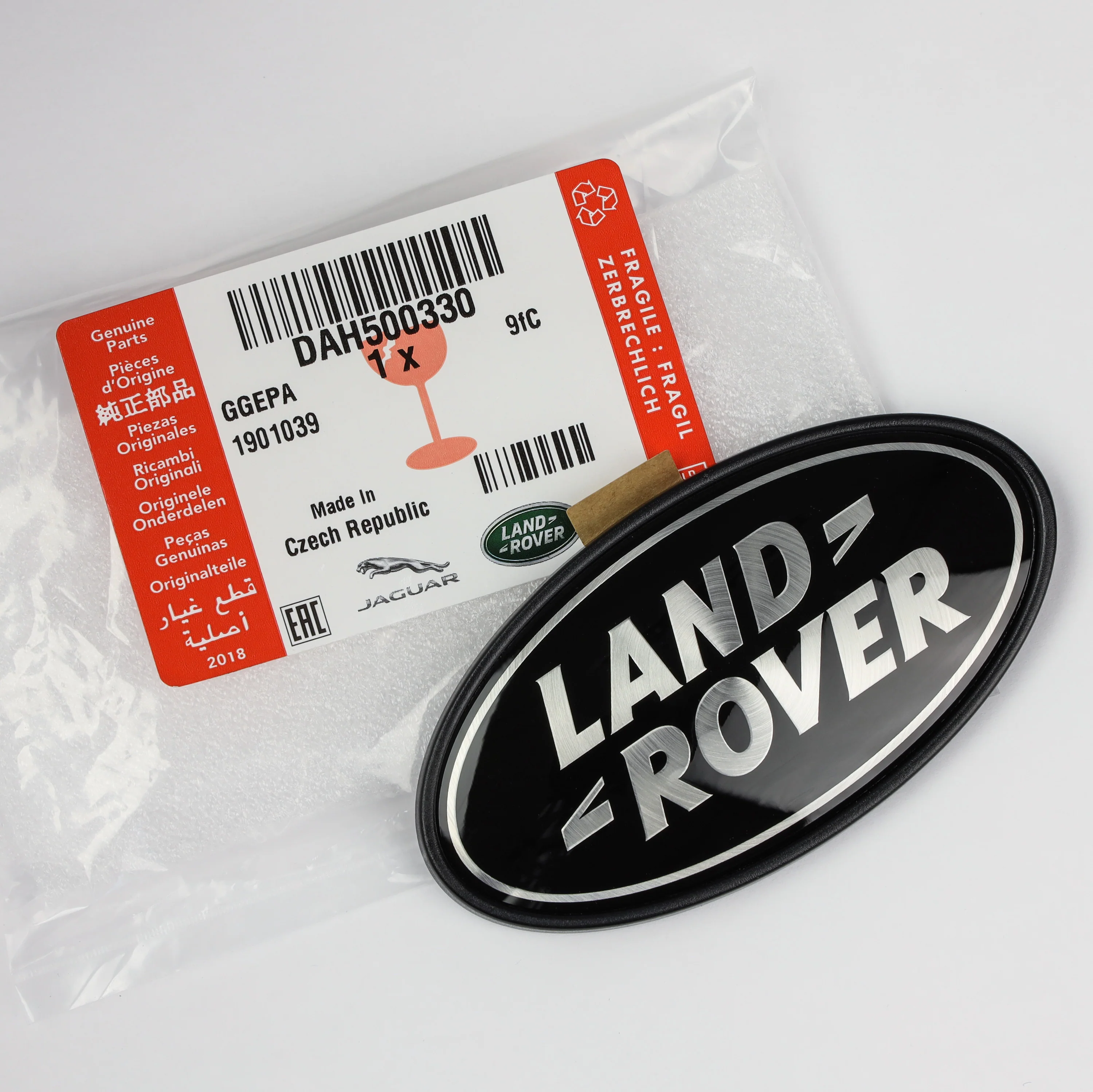 Genuine Rear Tailgate Badge - Black & Silver - for Land Rover Discovery 1 & 2 - Image 2