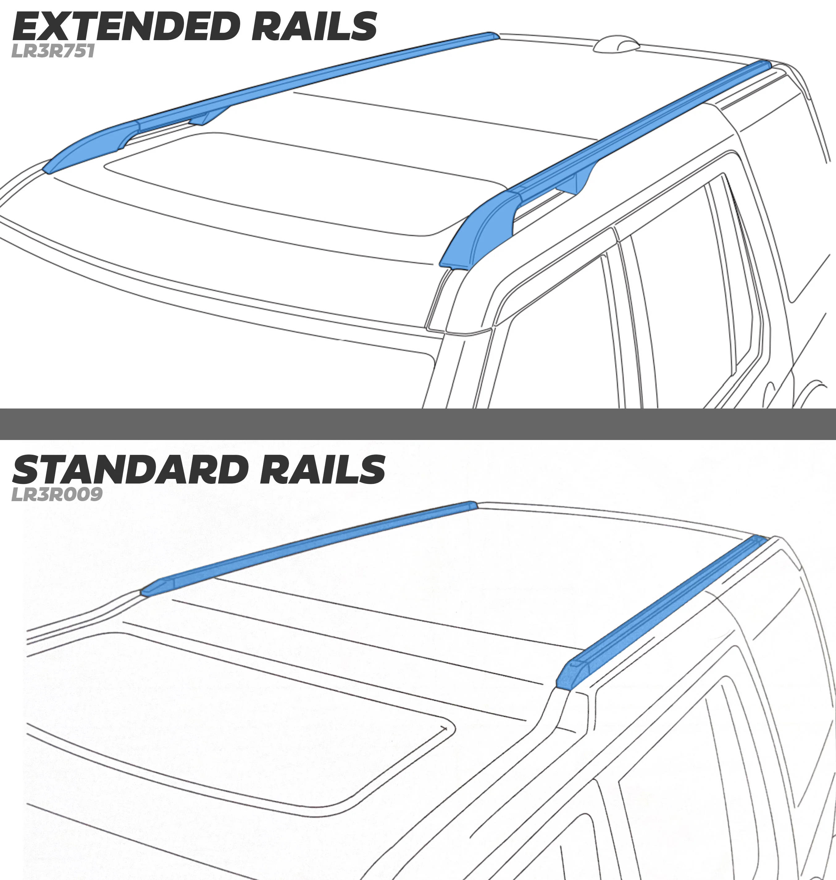 Genuine Roof Rails 'Standard Length' for Land Rover Discovery 3/4 - Silver - Image 8