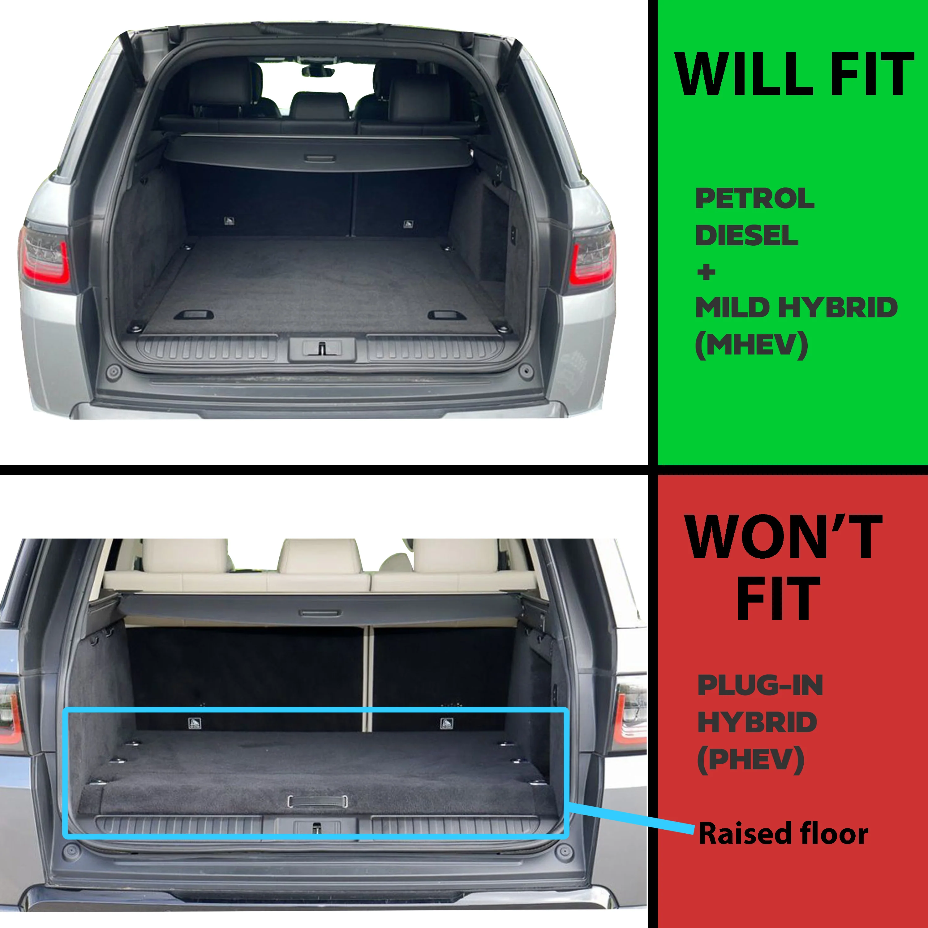 Genuine Rubber Boot Liner Mat for Range Rover Sport L494 - Image 8