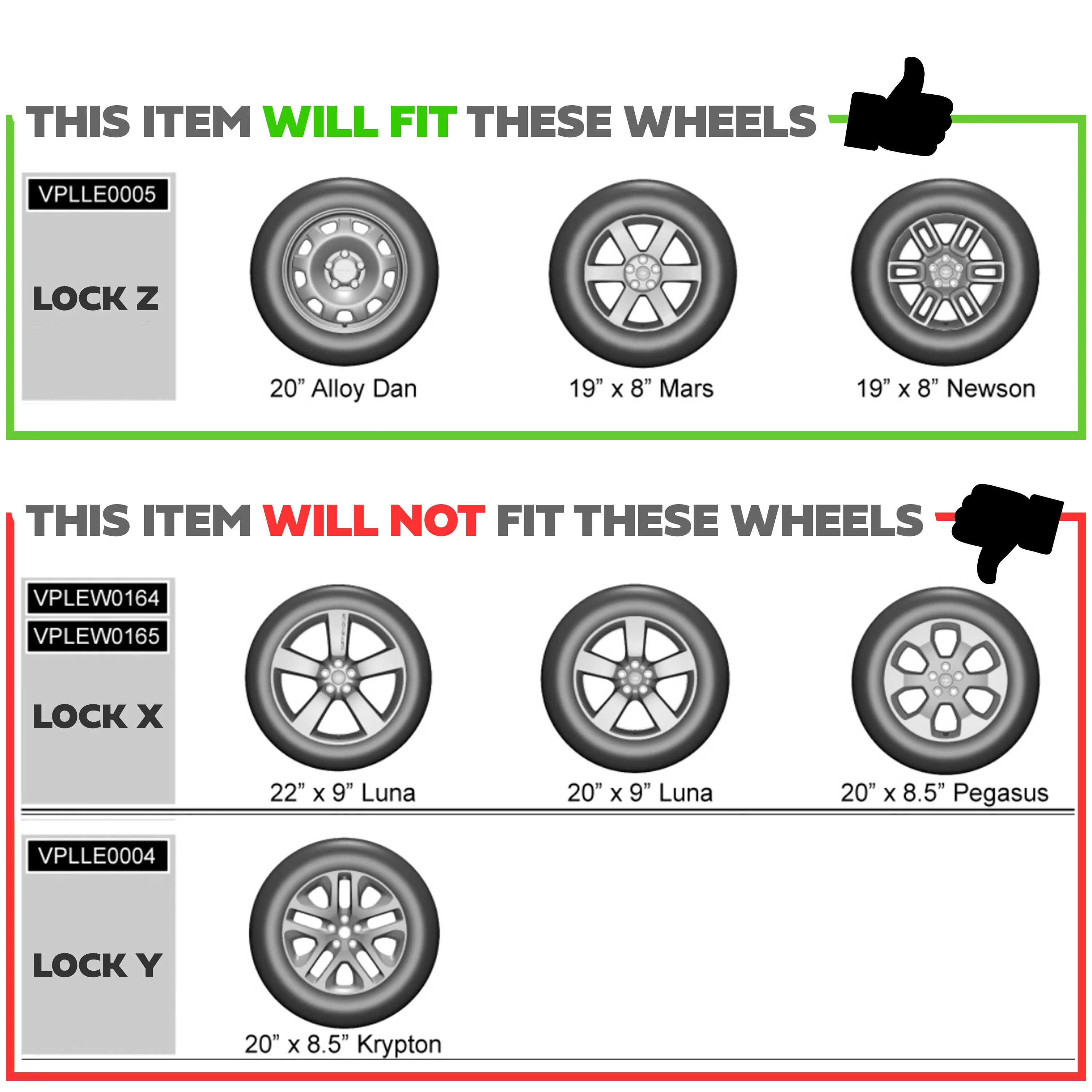Genuine Spare Wheel Lock Kit for Land Rover Defender L663 - fits 6009 & 6010 - Image 5