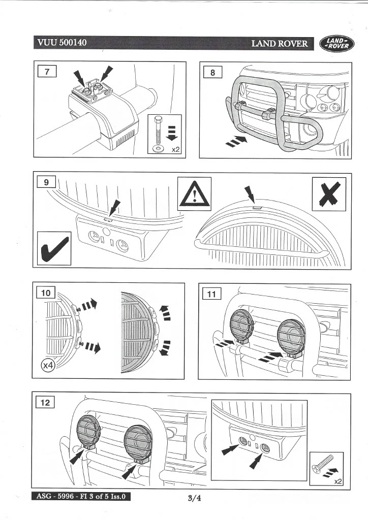 Genuine Spot Light Mounting Kit for Roll / Nudge Bar - Image 7