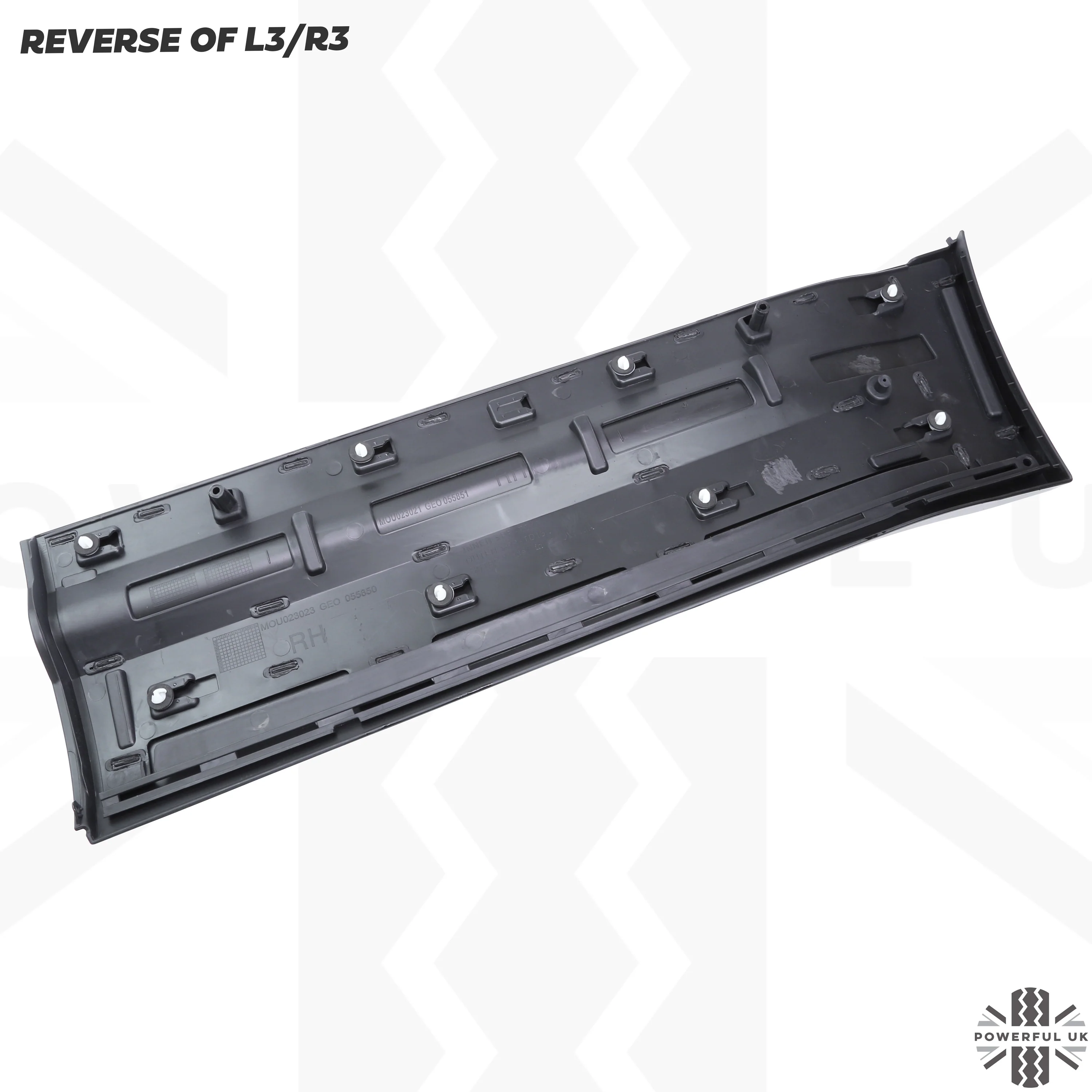 Gloss Black Lower Door Moulding 6pc Kit (Aftermarket) for Land Rover Defender L663 (110+130 Models) - Image 7