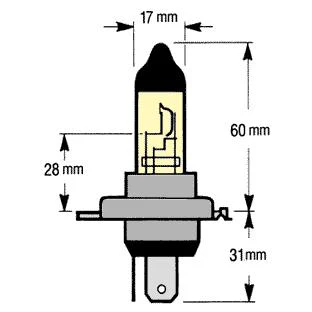 H4 Halogen Headlight Bulbs - 60W/55W Ultra-White (Pair) - Image 4