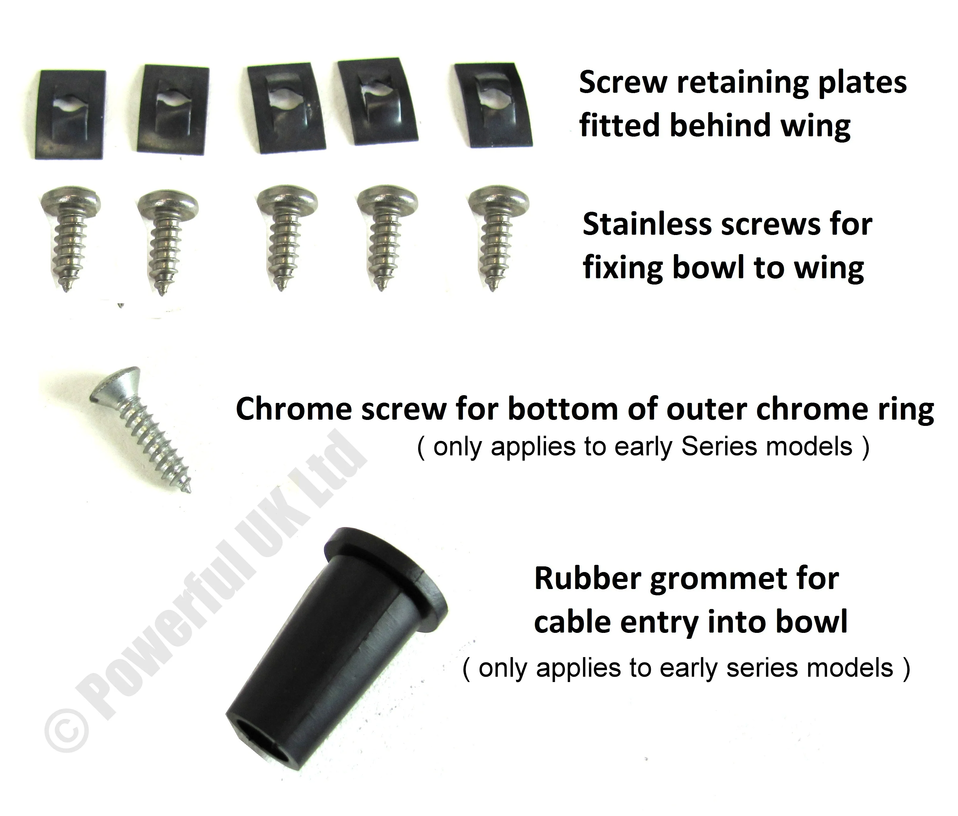 Headlight Mounting Kit - Bowl Type - for Land Rover Defender - PAIR - Image 3