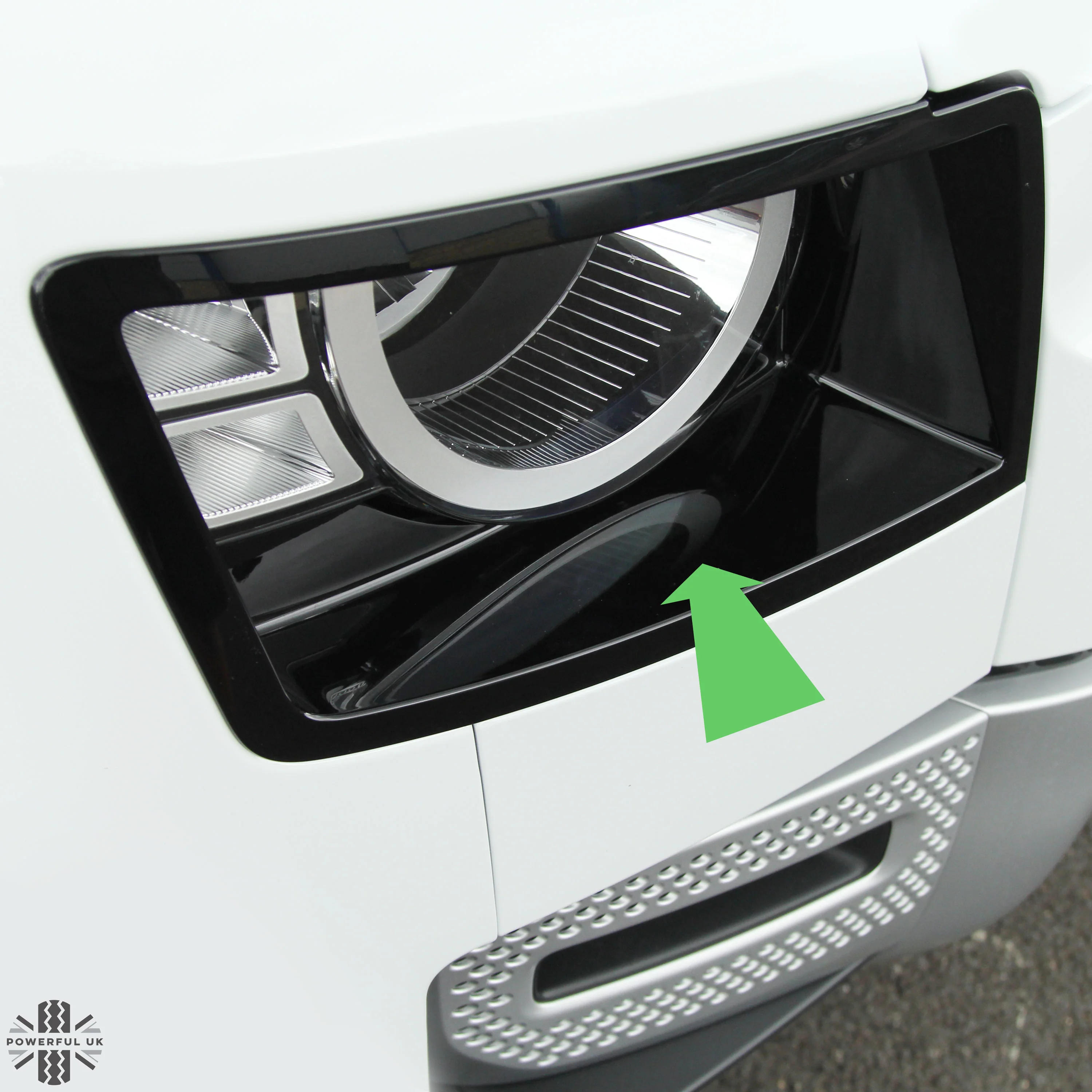 Headlight Surround 'NO Washer' in Gloss Black for Land Rover Defender L663 - RIGHT - Image 3