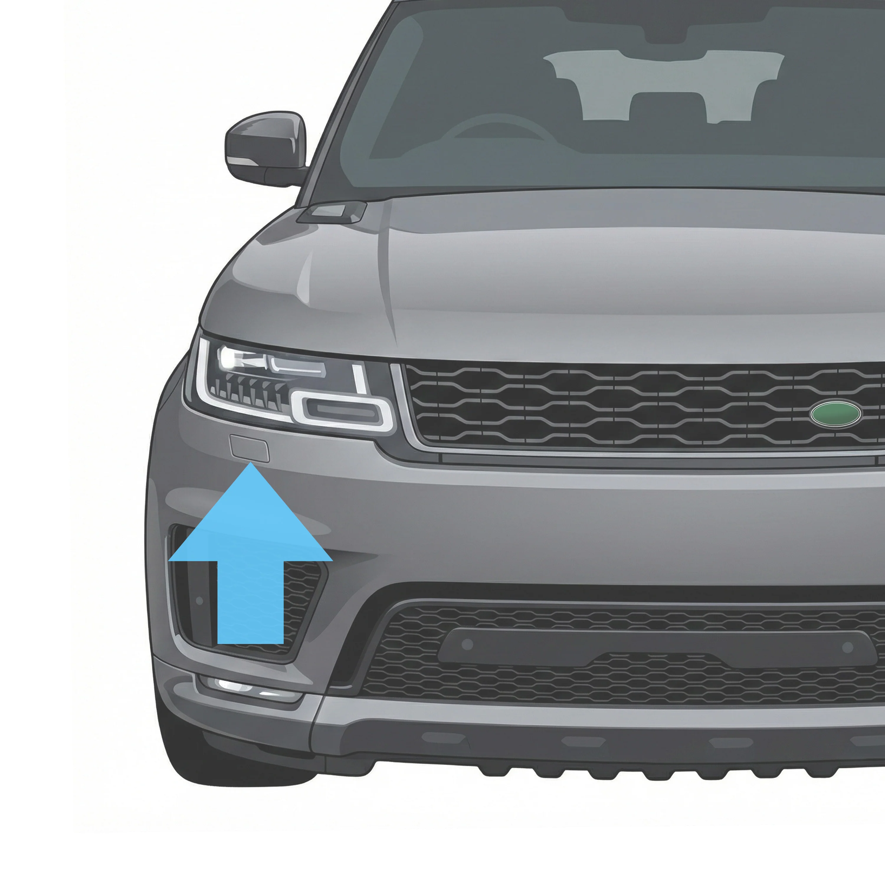Headlight Washer Cover for Range Rover Sport L494 2018-22 - Right - Image 3