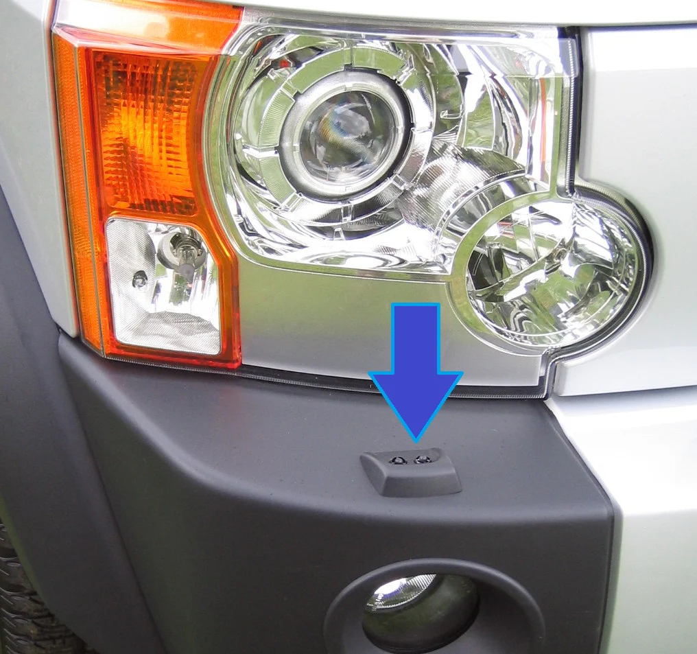 Headlight Washer Jet Covers in Orkney Grey for Land Rover Discovery 3 LR3 [LRC949] - Image 3