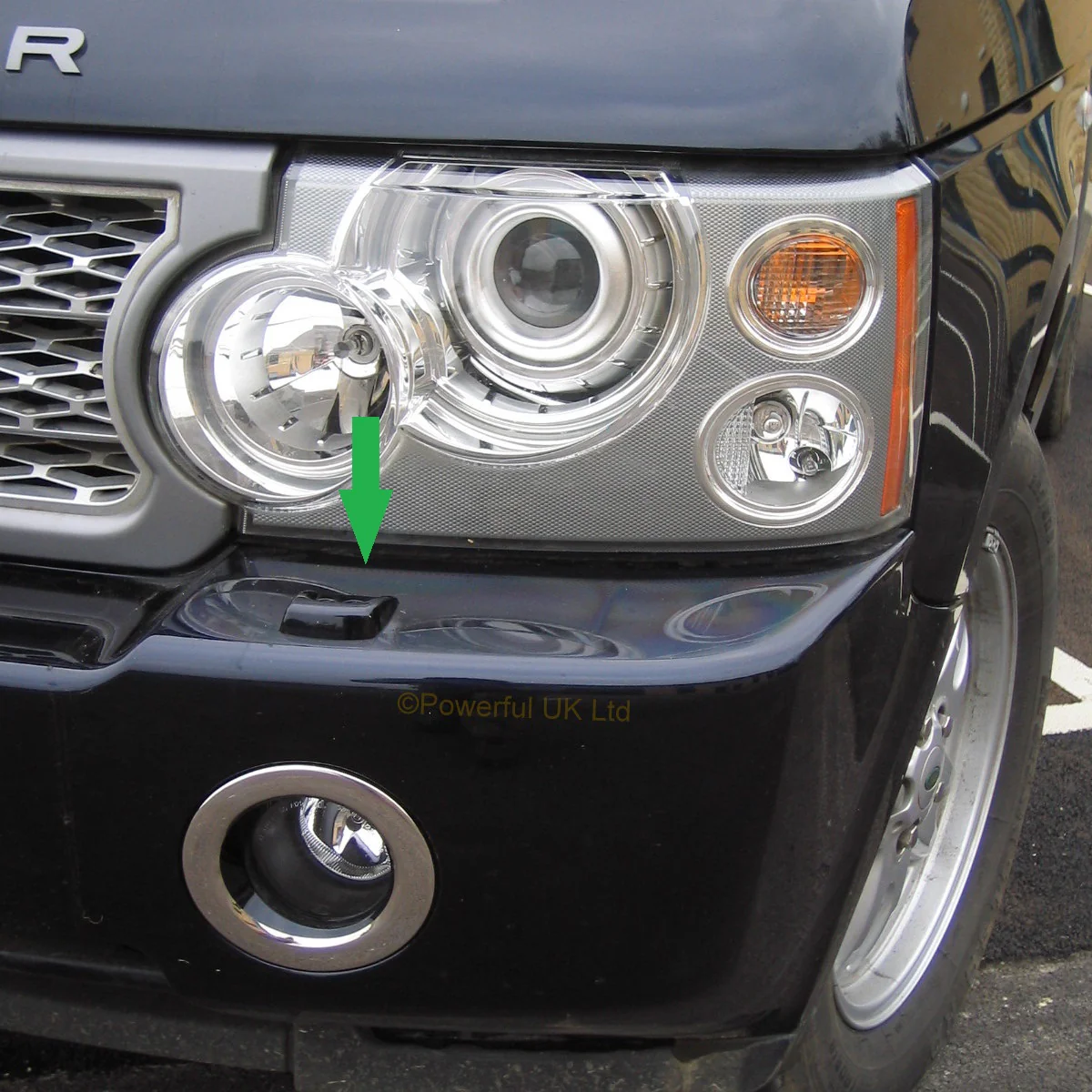 Headlight Washer Jet Covers in Orkney Grey for Range Rover L322 Vogue - Image 3