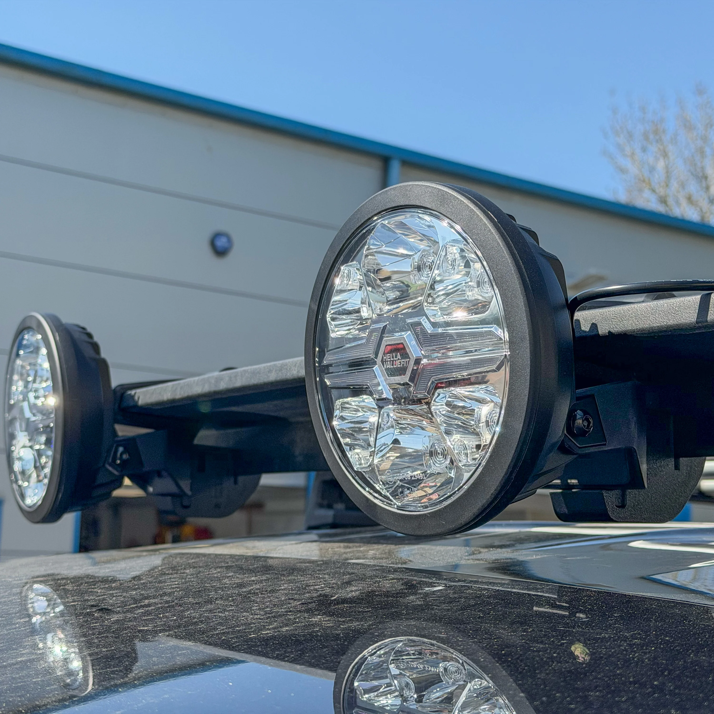 Hella Spotlight & Mount Kit for Expedition Roof Rack for Land Rover Defender L663 - Image 6