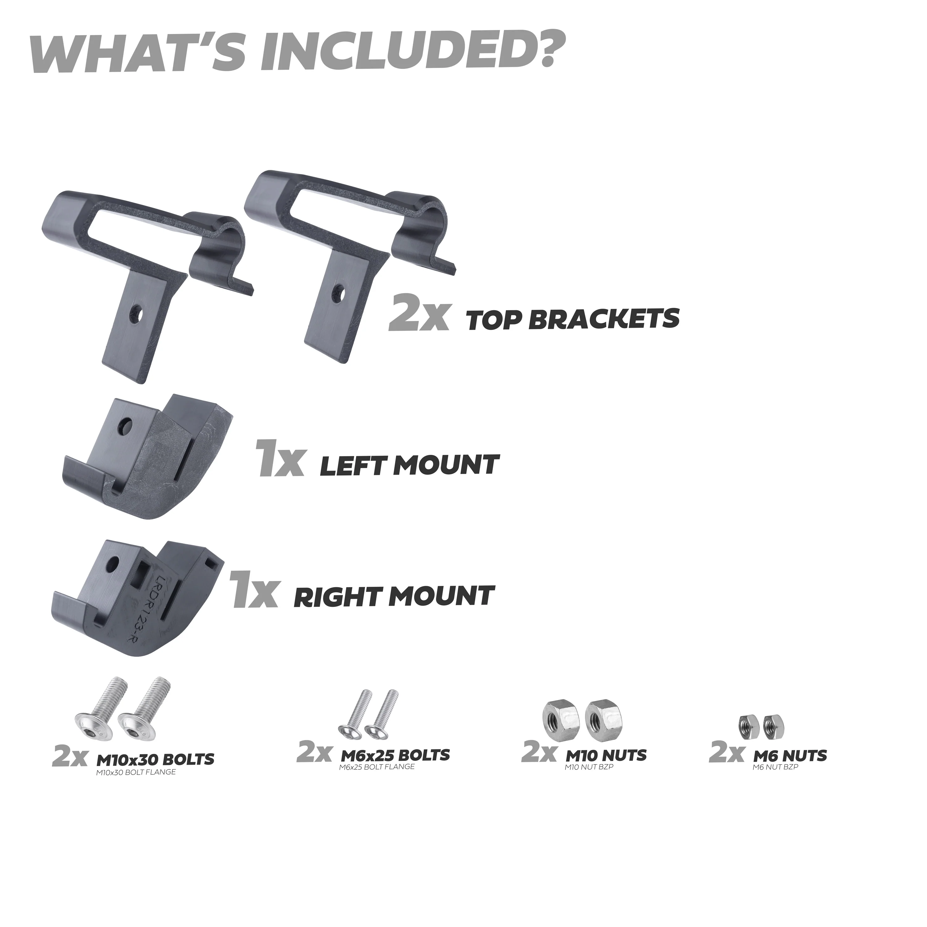 Hella Spotlight Mount Kit for Expedition Roof Rack for Land Rover Defender L663 - MOUNTS ONLY - Image 3