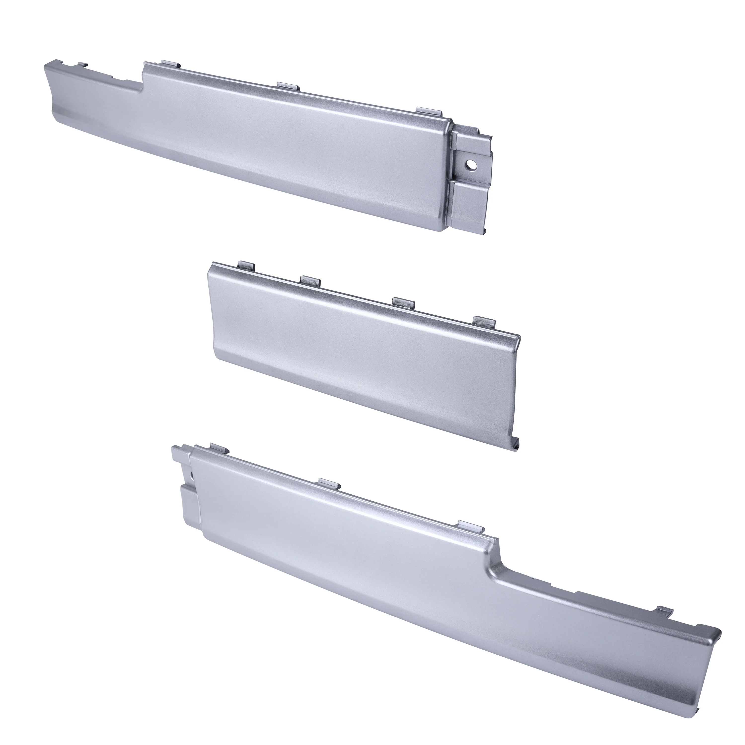 Insert Kit (3pc) for Range Rover L322 'Exterior Design Pack' Rear Bumper - Silver - Image 4