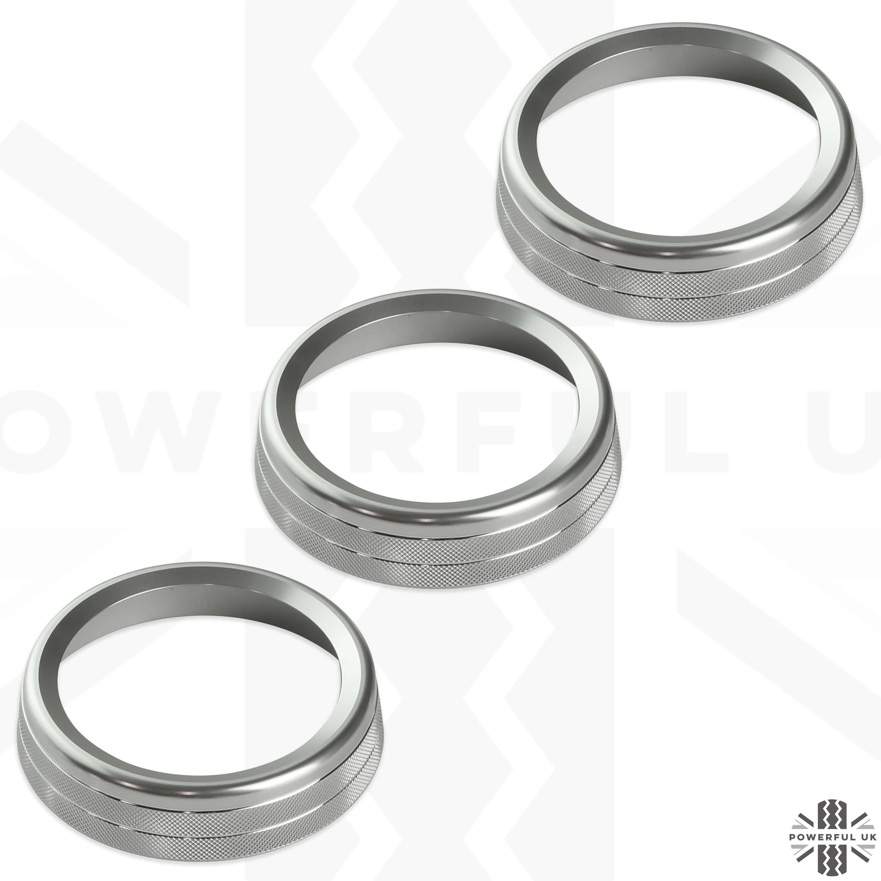 Interior REAR Climate Control Trim - Set of 3 - SILVER - for Land Rover Defender L663 - Image 2