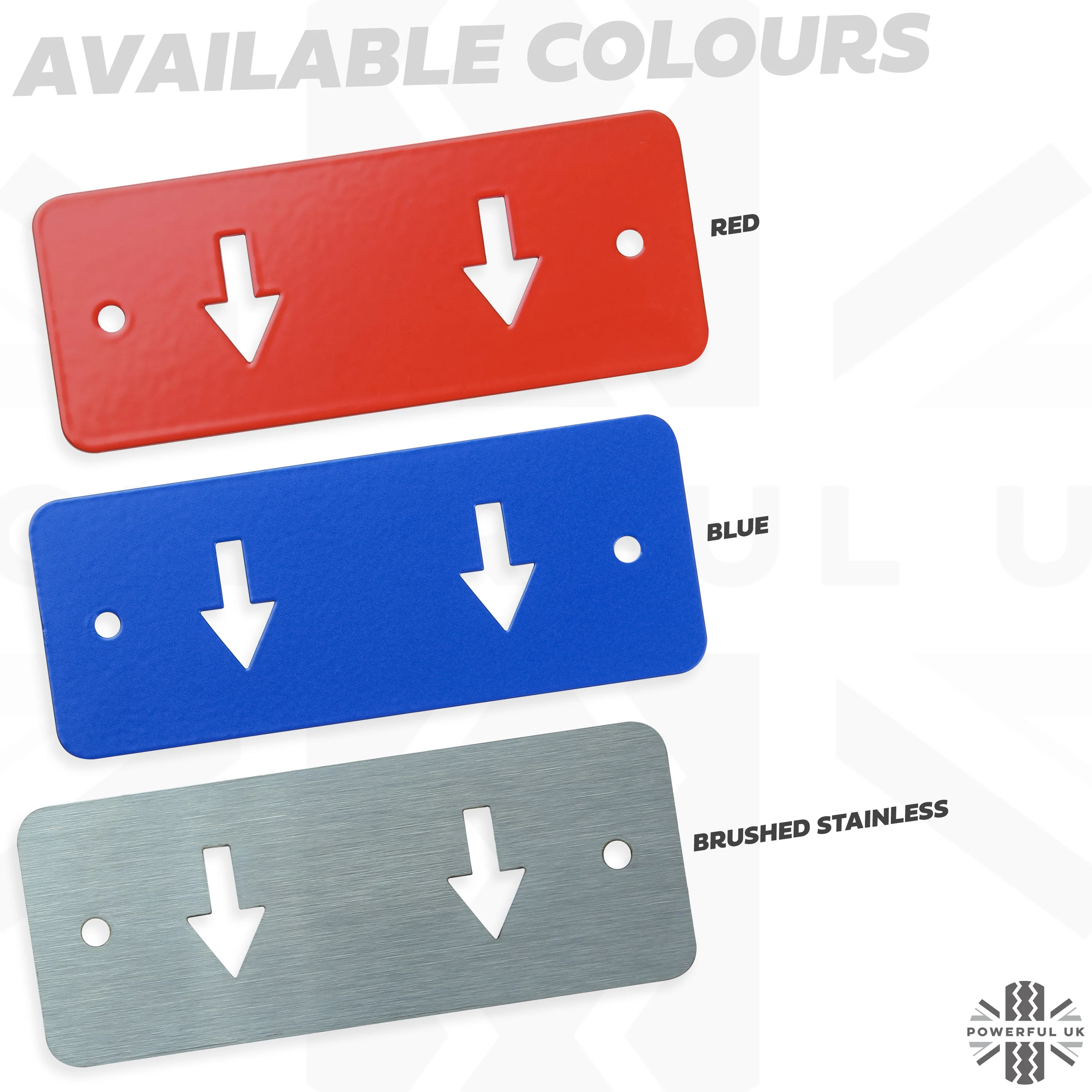 Jacking Point Marker Plate Kit - RED - for Land Rover Defender L663 - Image 6