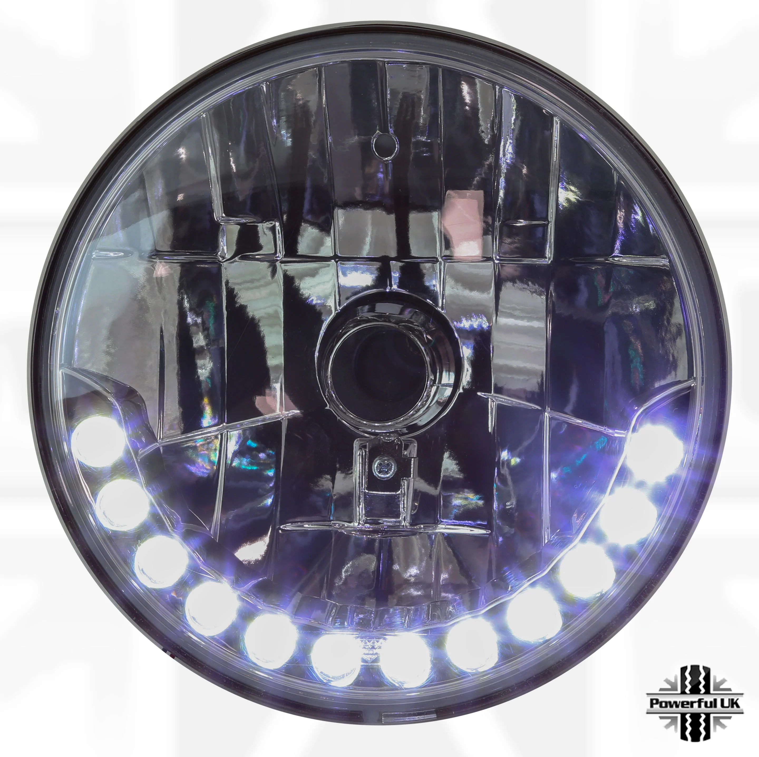 Kit Car Round 7" Headlight - DRL Style - LHD - Image 3