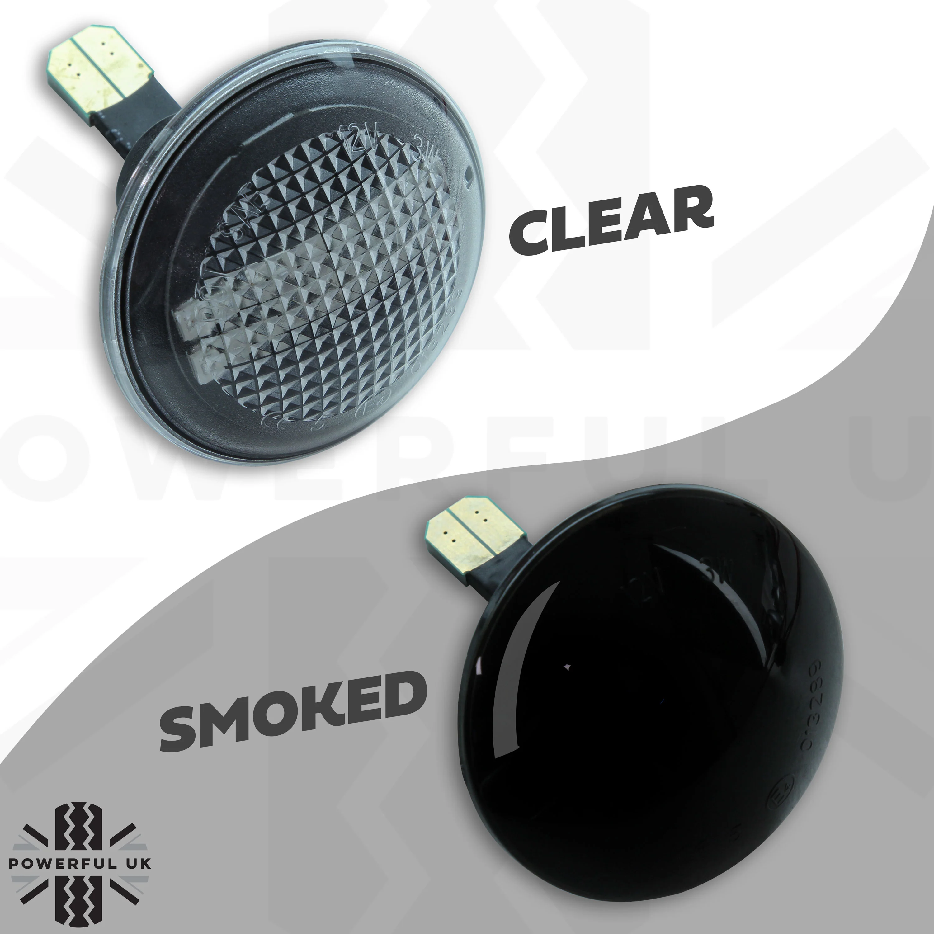 LED Dynamic Sweep Side Repeaters for Range Rover L322 (Pair) - Clear - Image 8