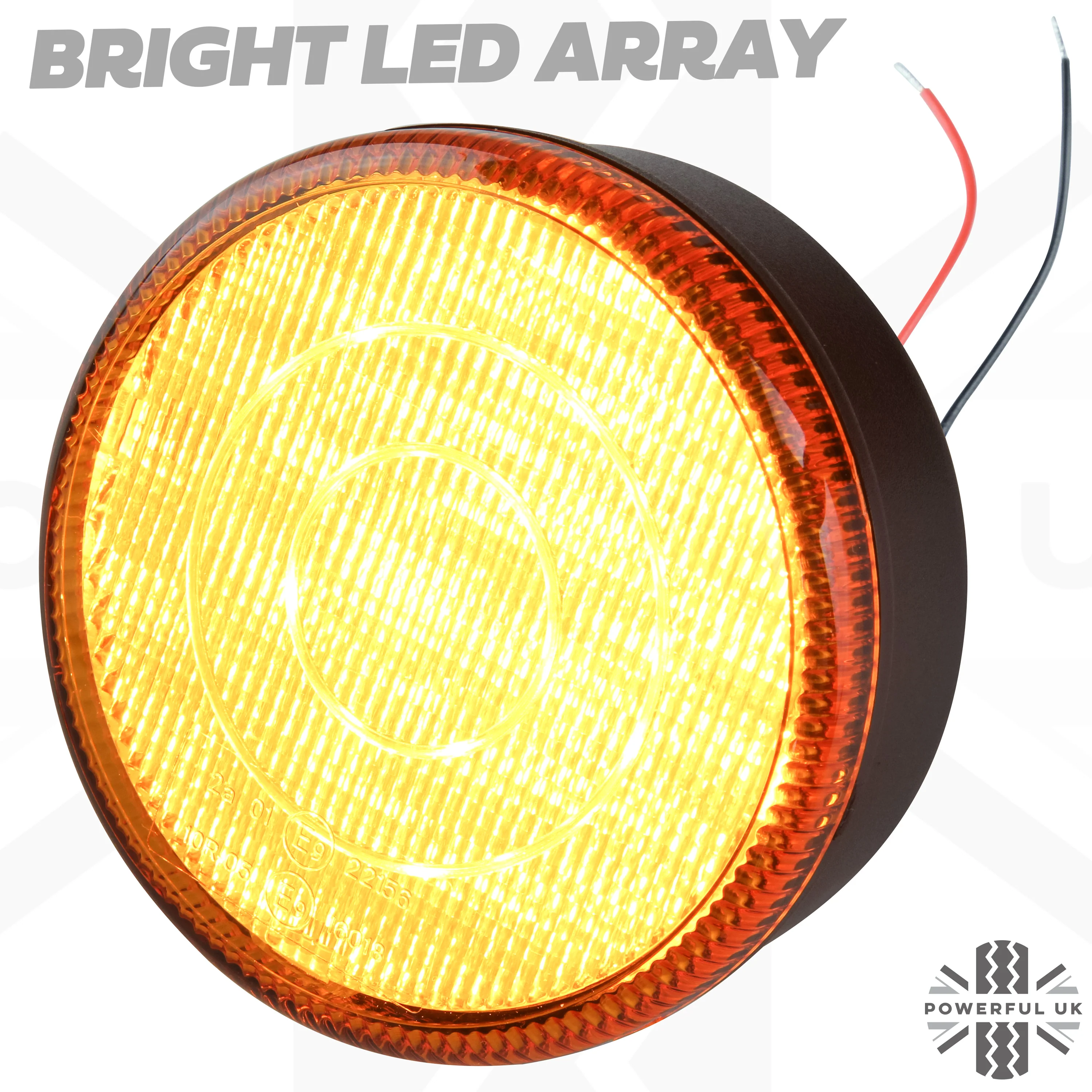 LED Round Indicator Lights 90/95mm - Pair - Image 5