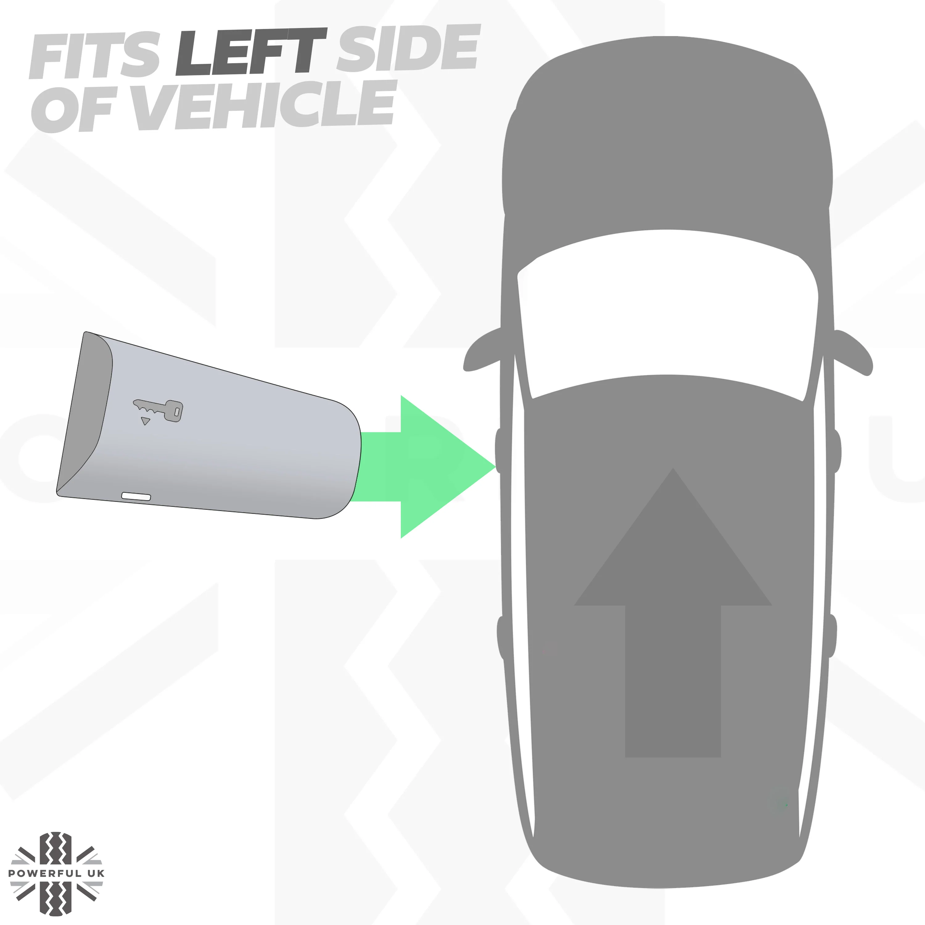 LEFT Door Handle Key Piece for Land Rover Discovery Sport - Fuji White - Image 2