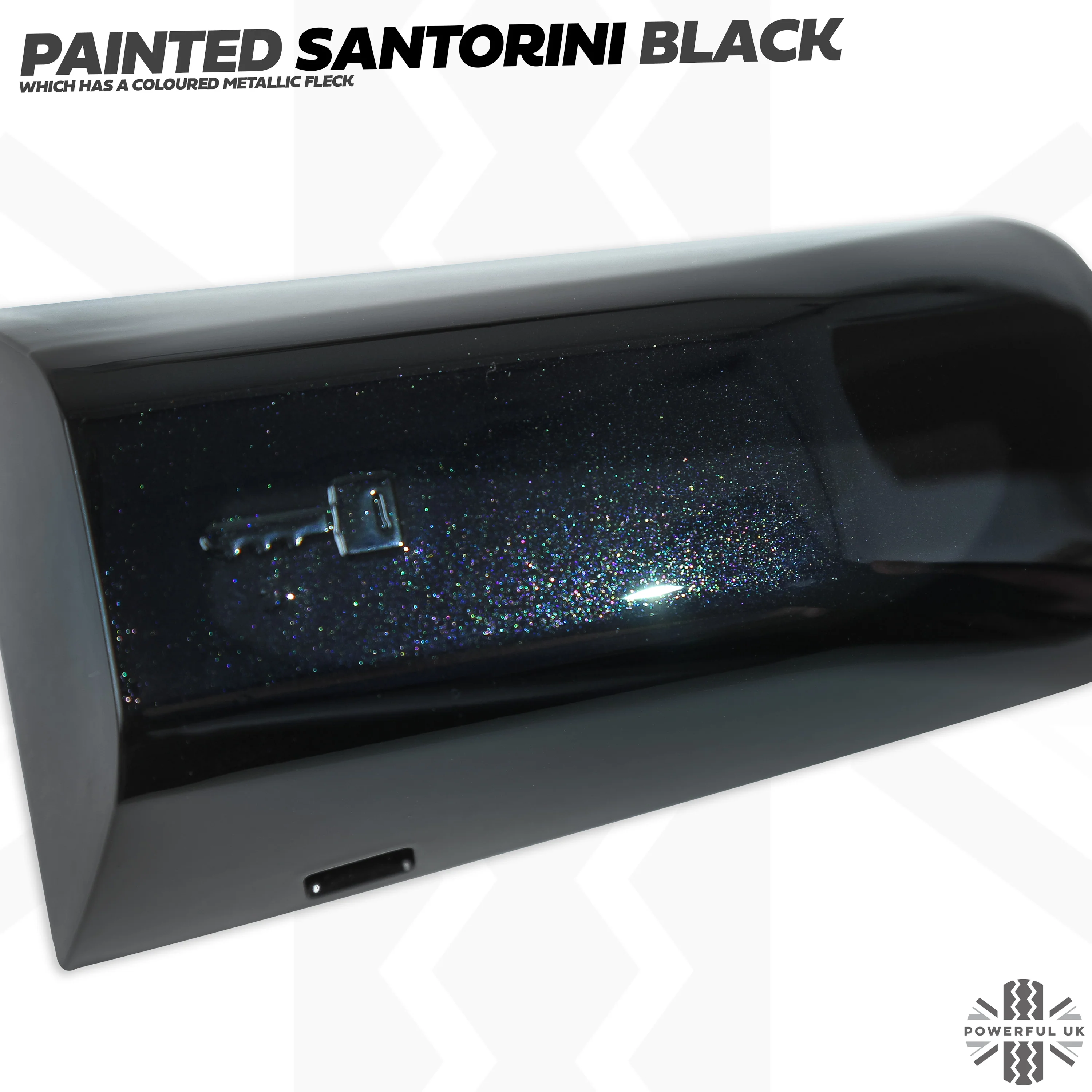LEFT Door Handle Key Piece for Range Rover Evoque1 L538 - Santorini Black - Image 4