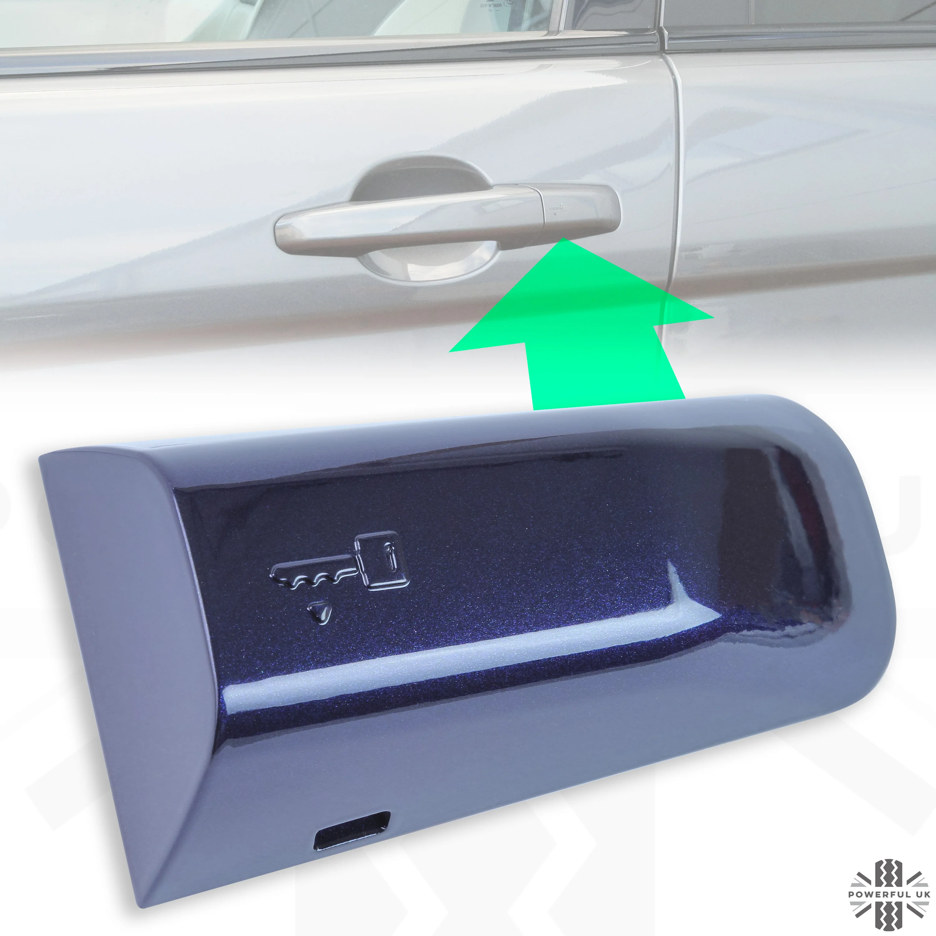 LEFT Door Handle Key Piece for Range Rover L405 - Loire Blue