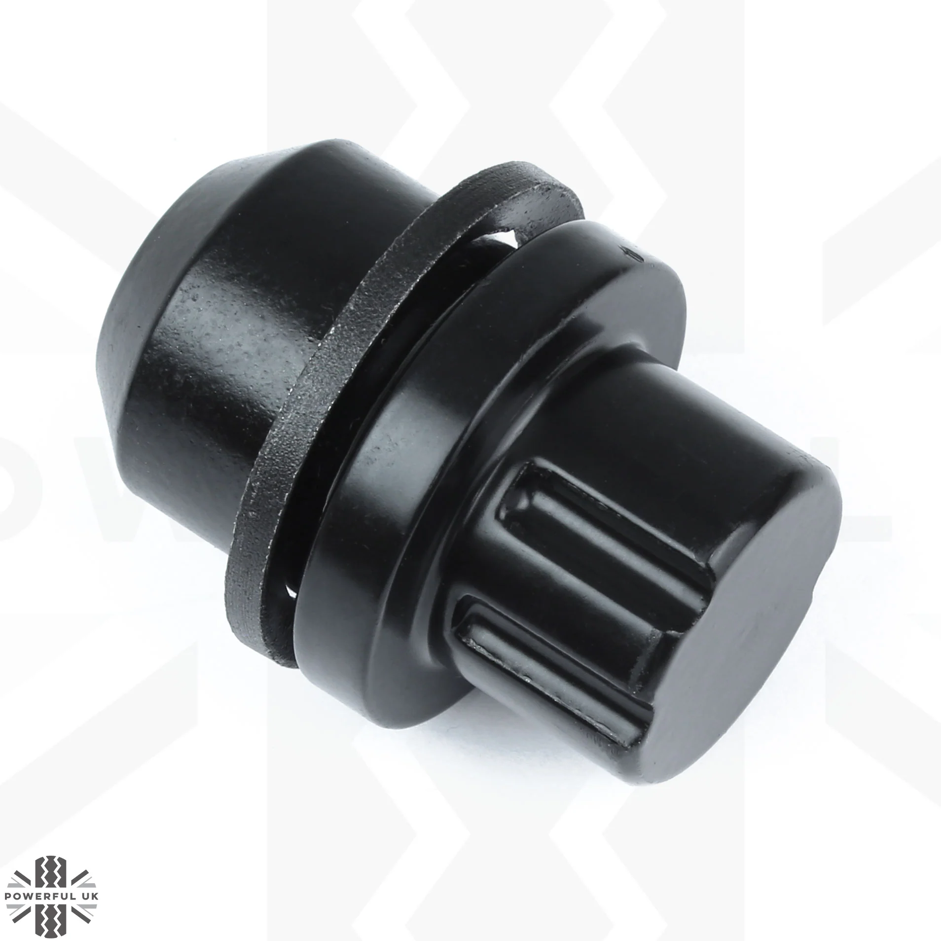Locking Wheel Nut Kit for Land Rover Classic Defender Alloy Wheels - Black - Image 3