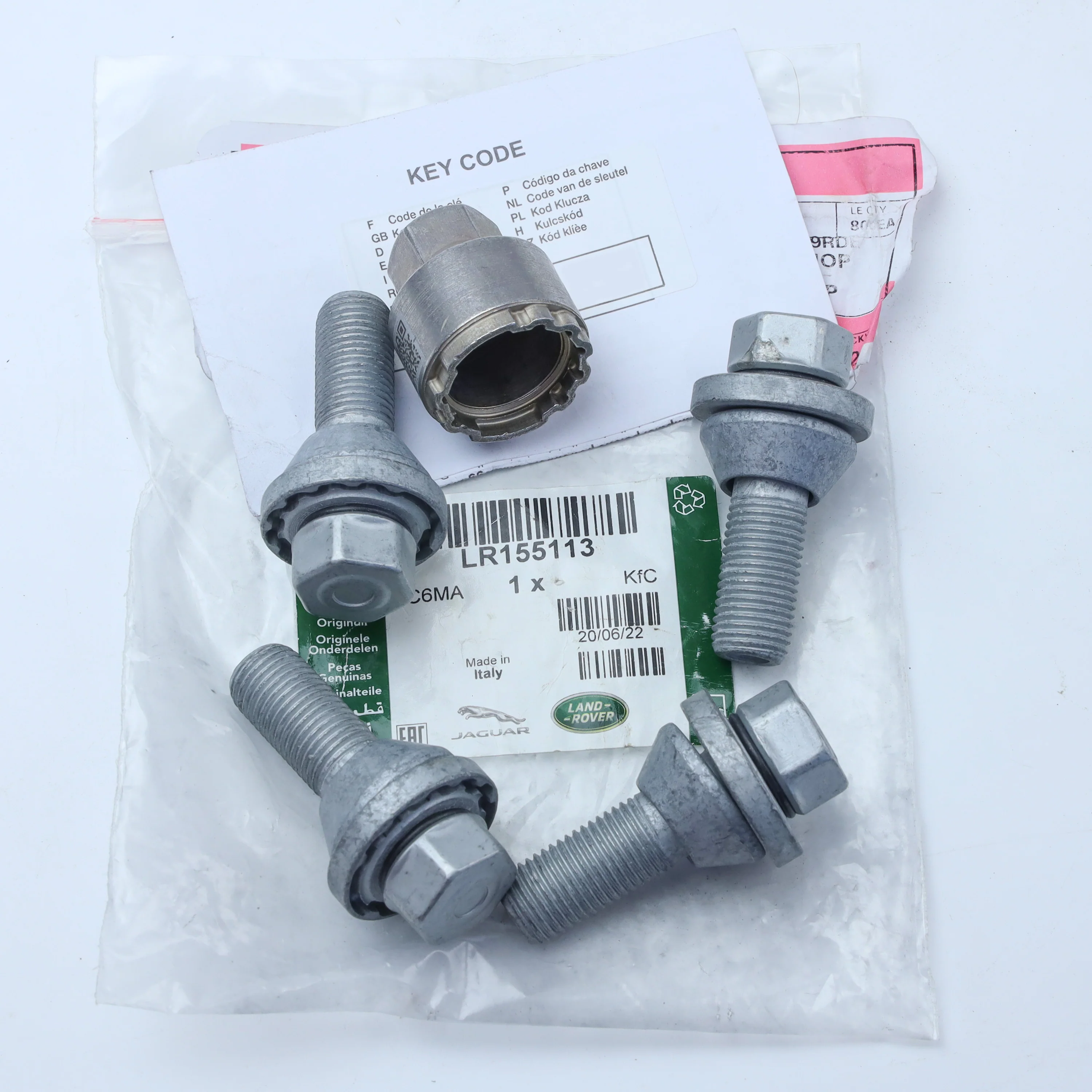 Locking Wheel Nut Set (Genuine) for Range Rover Sport L461 - Image 2