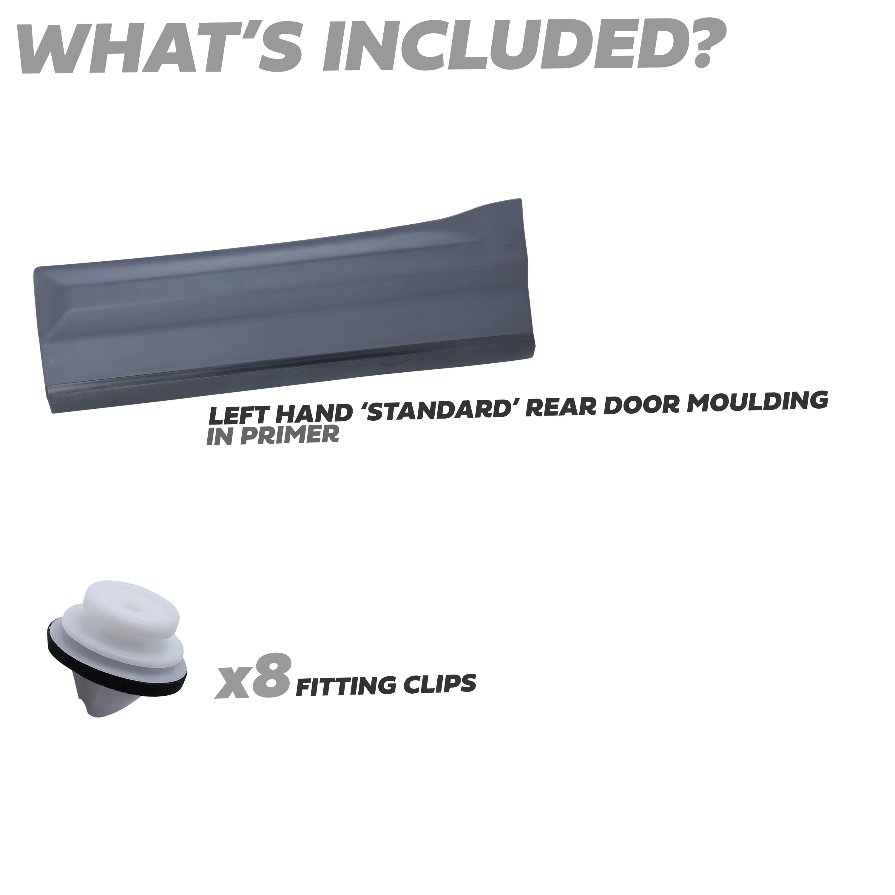 Lower Door Moulding in Primer - Rear Left Door - for Land Rover Freelander 2 - Image 3