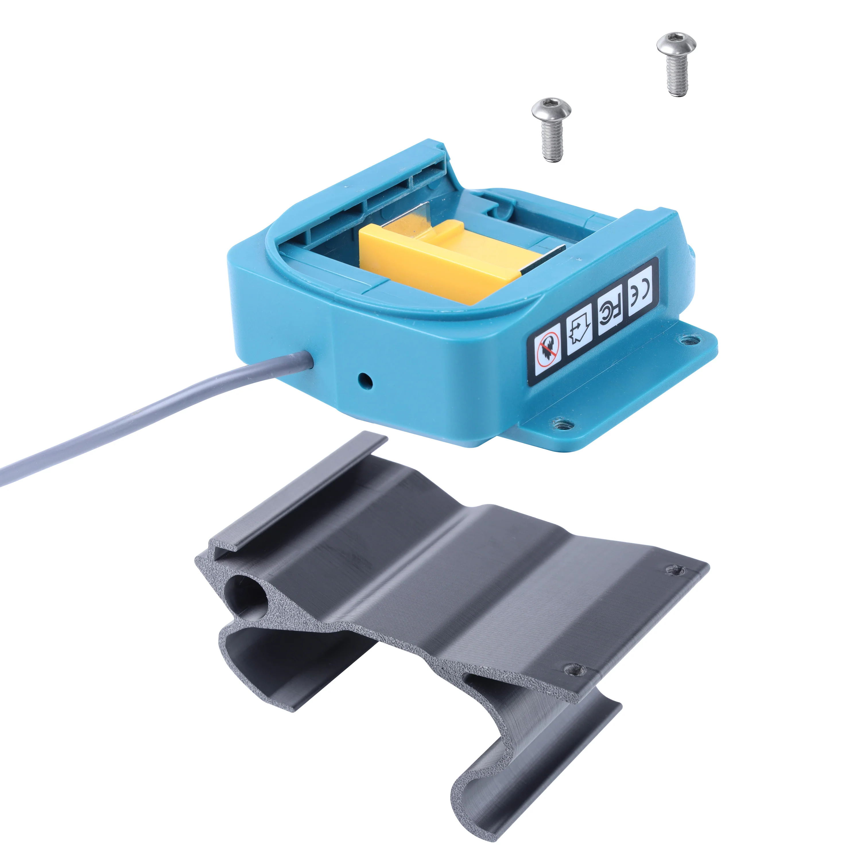 Makita Battery Mount for Starlink Mini Land Rover Defender L663 Cross Bars