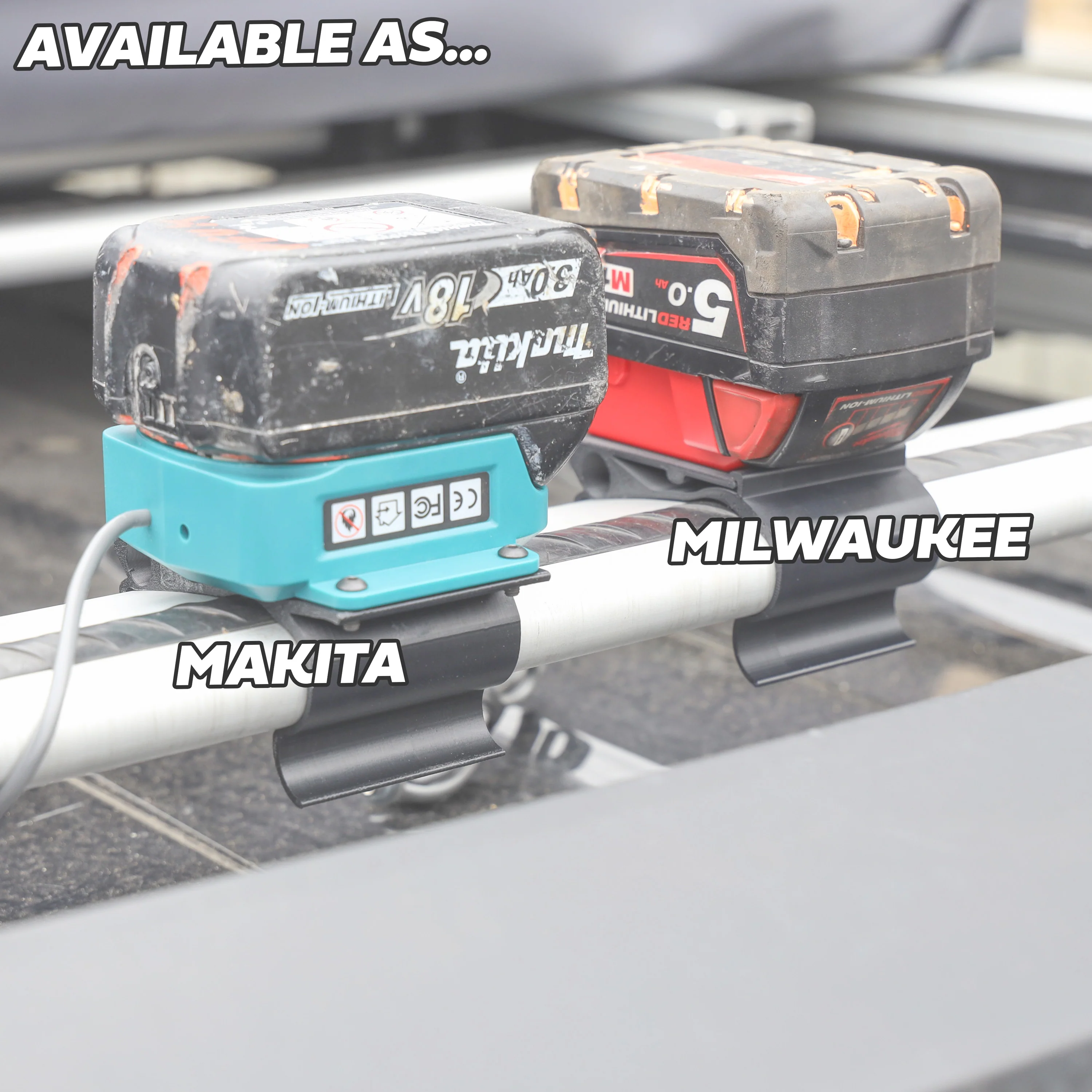 Makita Battery Mount for Starlink Mini Land Rover Defender L663 Cross Bars - Image 6