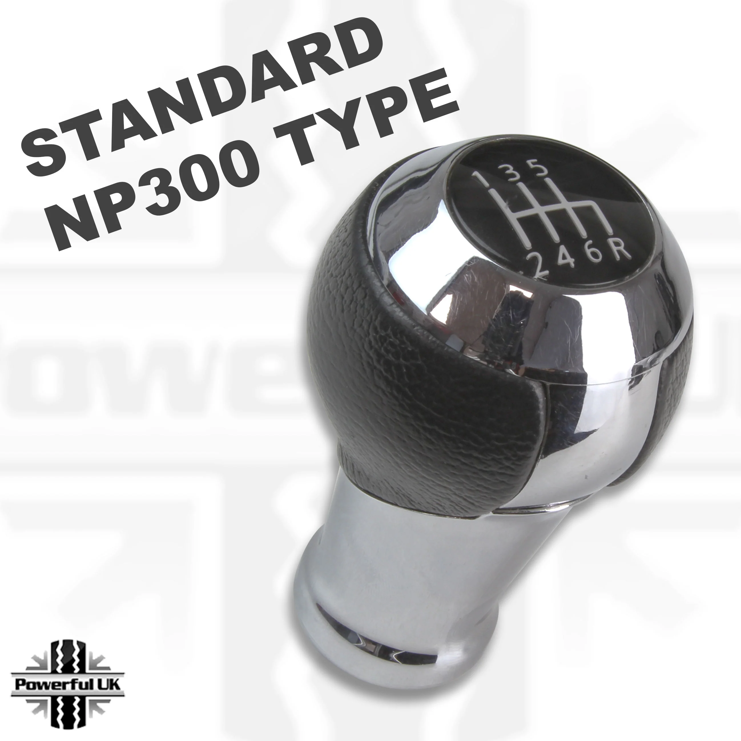 Manual Gear Knob - 6 Speed - Smooth Leather & Alloy for Nissan Navara NP300 - Image 6