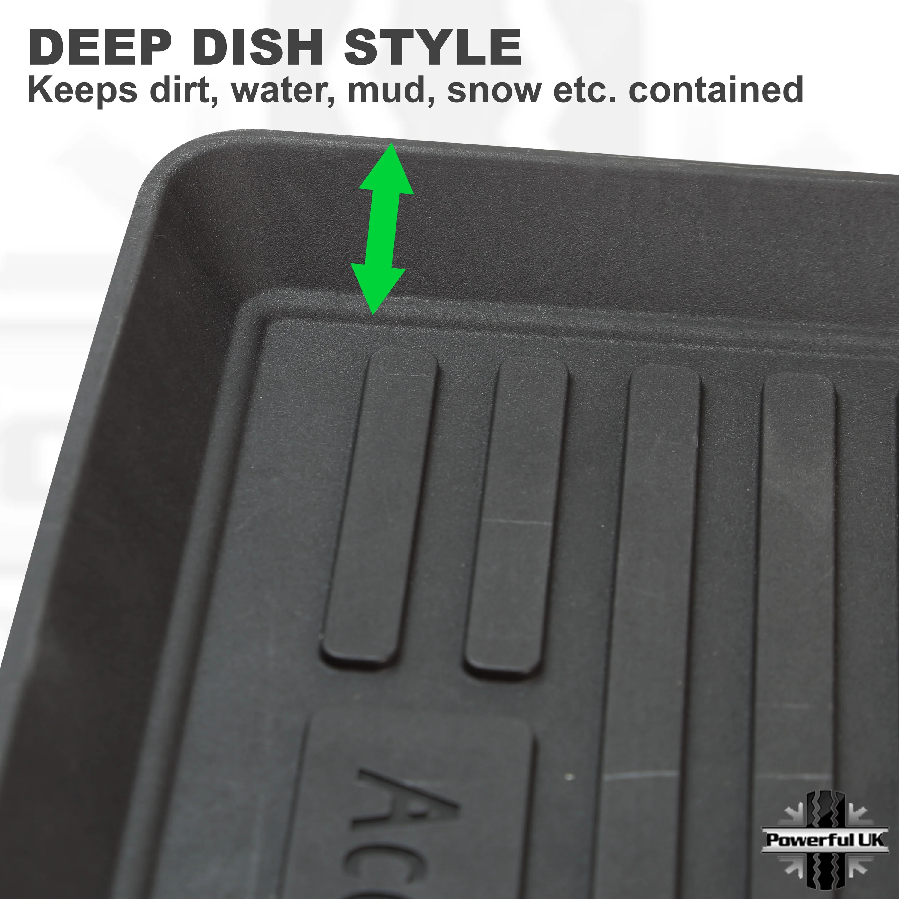 Mazda BT-50 2012 Deep Dish Rubber Mat Set (5pc) - Image 3